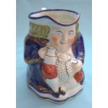 Painted Toby Jug With Gilt Highlights