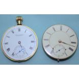 2 Pocket Watch Movements, One James Grime Preston 66490 The Other John Walmsley Fleetwood 345448,