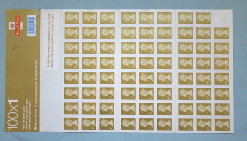 Sheet Of 71 1st Class Stamps By Machim, Dated On Verso 16-02-09 (0266605)