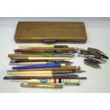 Collection Of Mostly Dip Pens To Include Bone, Mother Of Pearl Agate, Wood And Plastic Barrels, Some