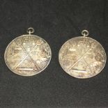 Baking Interest - 2 Medals by Toy & Co Awarded By The E.B.S.A For Baking In 1958 For @seed Cake & '