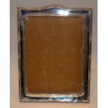 Silver Fronted Picture Frame, Wooden Back And Strut, Fully Hallmarked For Birmingham W 1921,