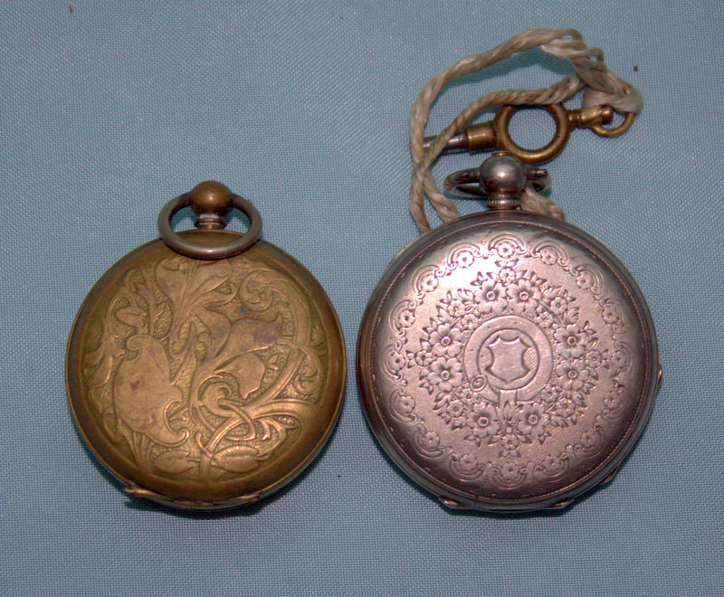 2 Ladies Pocket Watches To Include A Fine Silver Fancy Silver Dial Watch And A Gilt Metal Watch, - Image 2 of 2