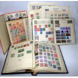 Collection Of Stamps To Include Loose Leaves Of Czechoslovakian, The Amherst Stamp Album Plus 3