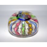 Spiral Stem Glass Paperweight, Possibly French