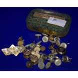 Small Mixed Lot To Include A Gold Fronted Pin/Tie Clip Stamped 'Registered May 24th 1881' To Reverse