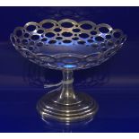 Silver Miniature Tazza/Bon Bon Pedestal Fully Hallmarked For Birmingham L 1910