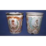 1902 Enamelled Coronation Beaker Together With A Queen Victoria Diamond Jubilee 1897 Commemorative