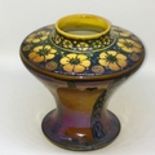 Pilkingtons Royal Lancastrian Art Nouveau Lustre Vase. Circa 1900-1910. Impressed mark to the