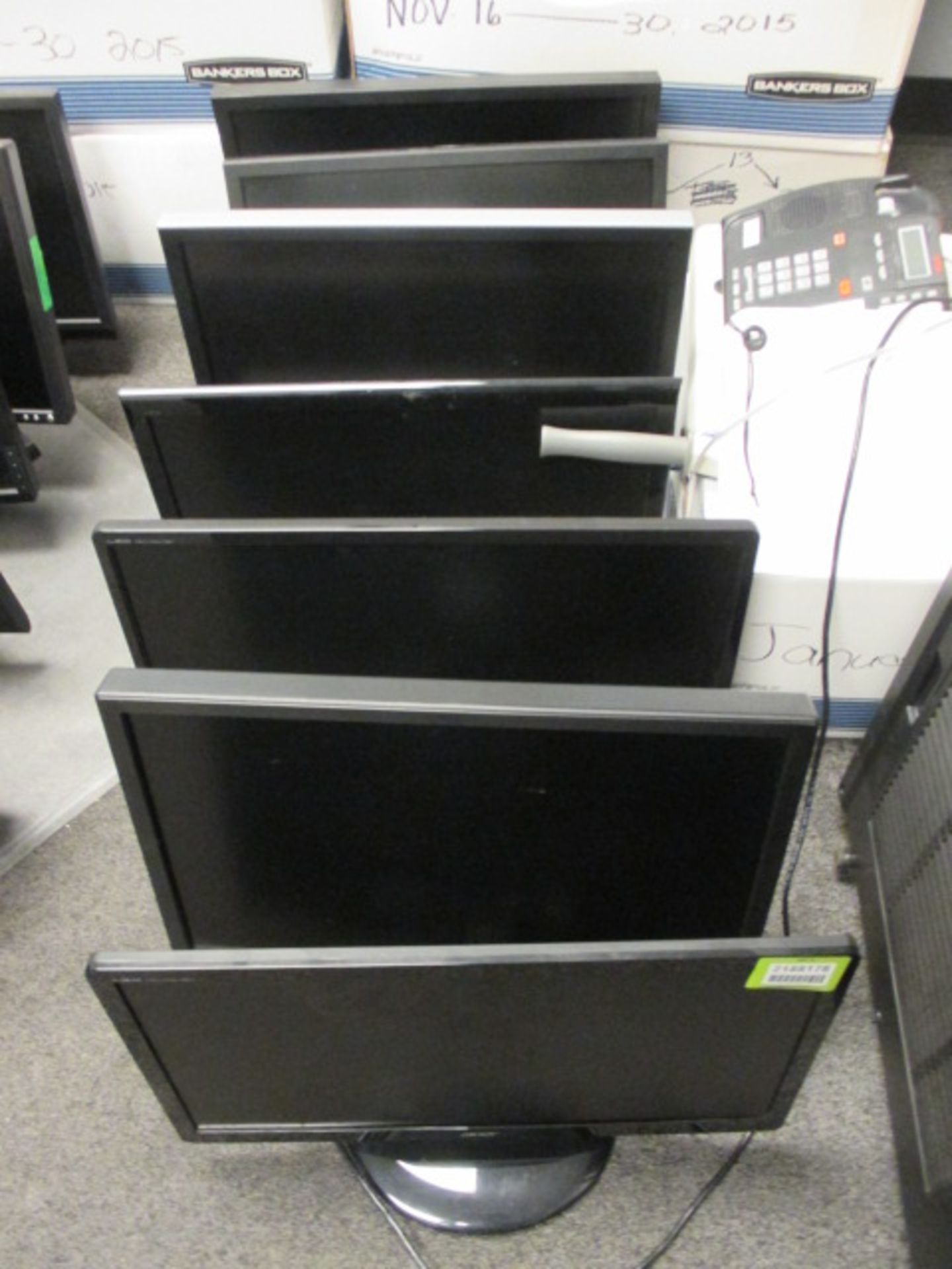 Lot: (7) Flat Panel Monitors. HIT# 2188178. Shipping. Asset(s) Located at 1578 Litton Drive, Stone