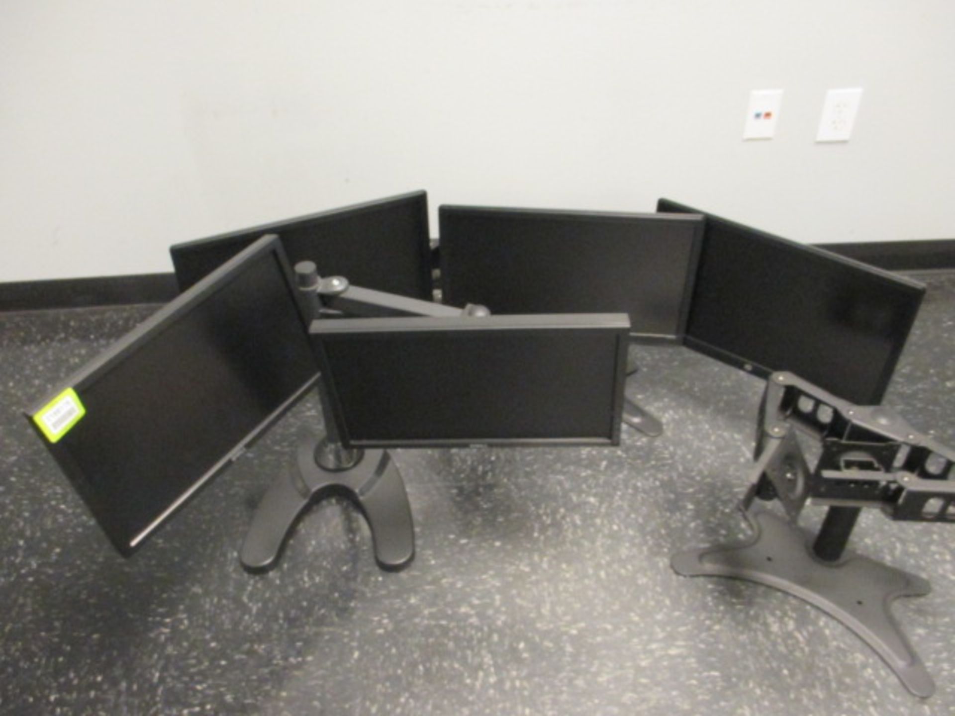 Lot: (5) Flat Panel Monitors with (3) Stands. HIT# 2188176. Shipping. Asset(s) Located at 1578