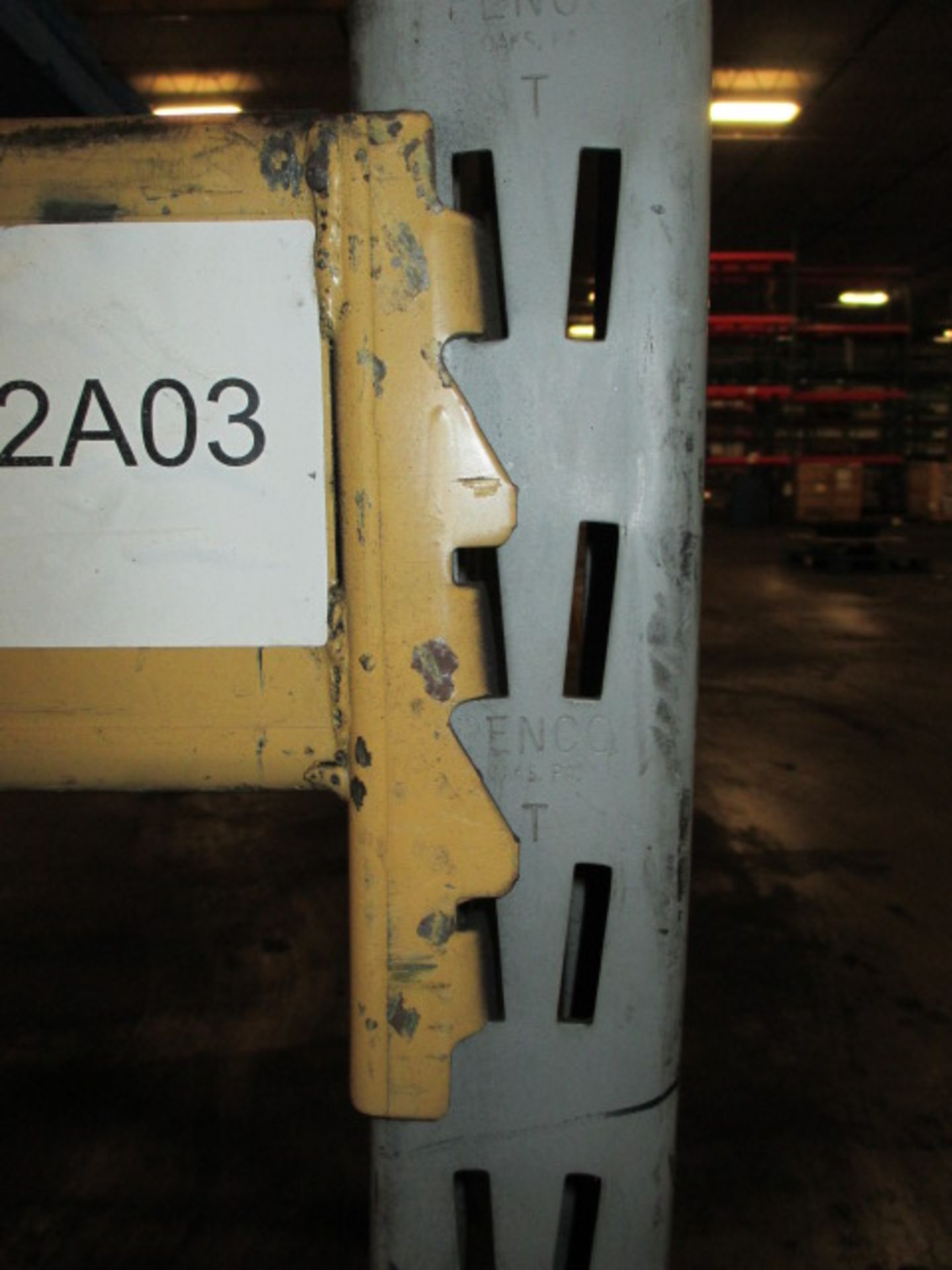 Lot: (4 Tier, 11 sections) Warehouse Pallet Racking, Slotted Angle Style. Consisting of: (14) - Image 2 of 2