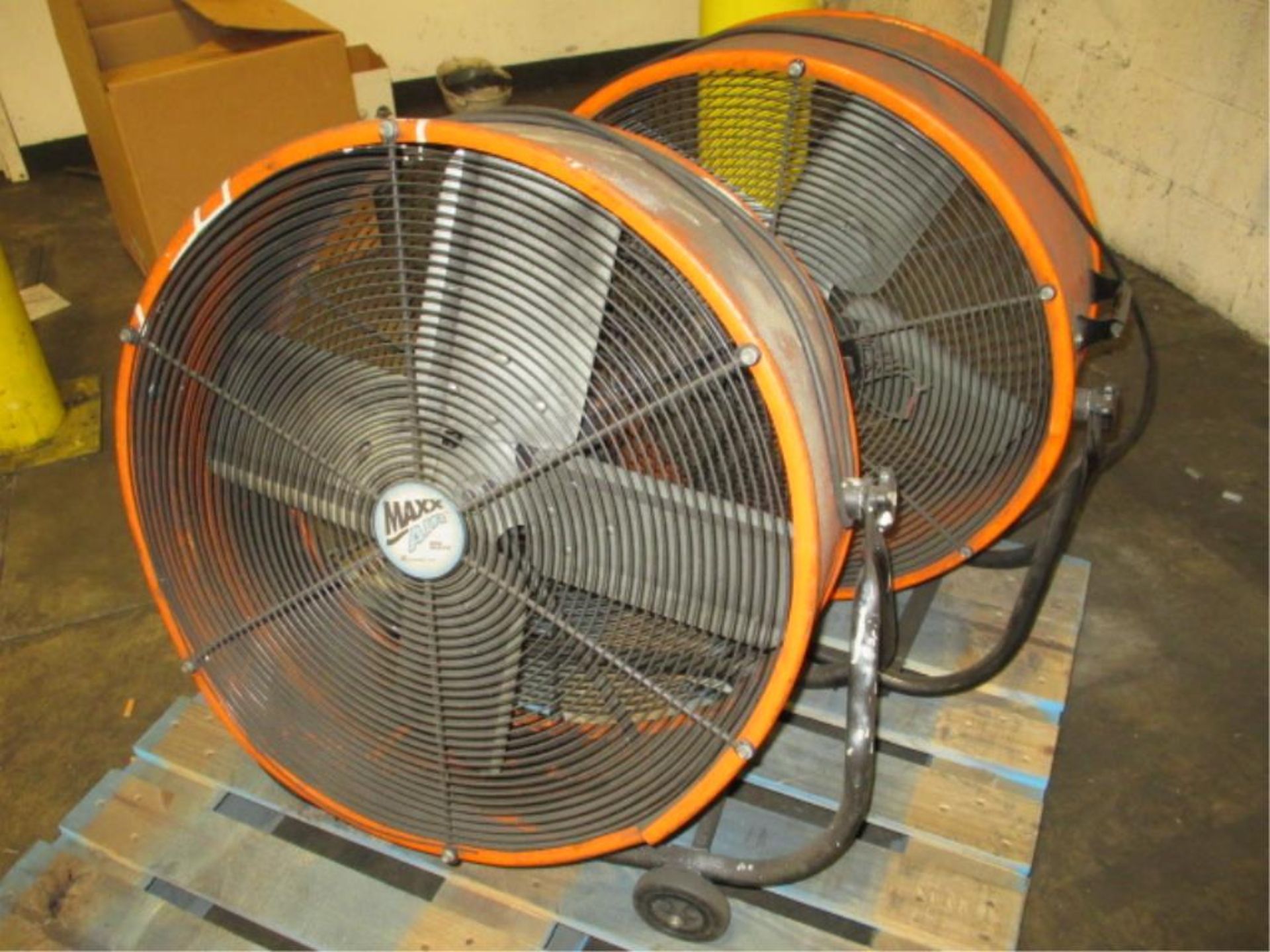 Ventimatic Maxx Air Lot: (2) 2ft Tilt Heavy Duty Fans. HIT# 2188115. Building 1. Asset(s) Located at