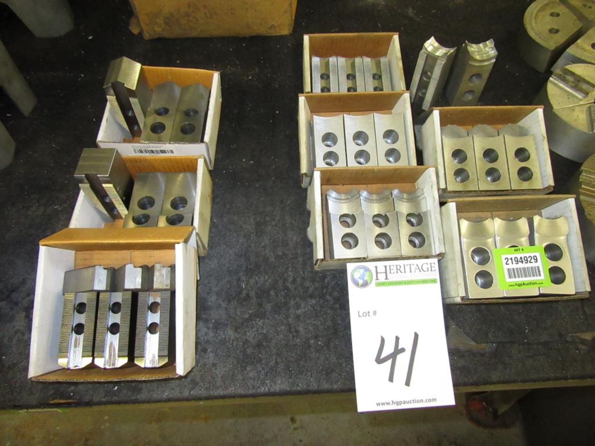 Lot: (12) Assorted Steel Chuck Jaws. HIT# 2194928. Asset(s) Located at 14582 Goldenwest Street,
