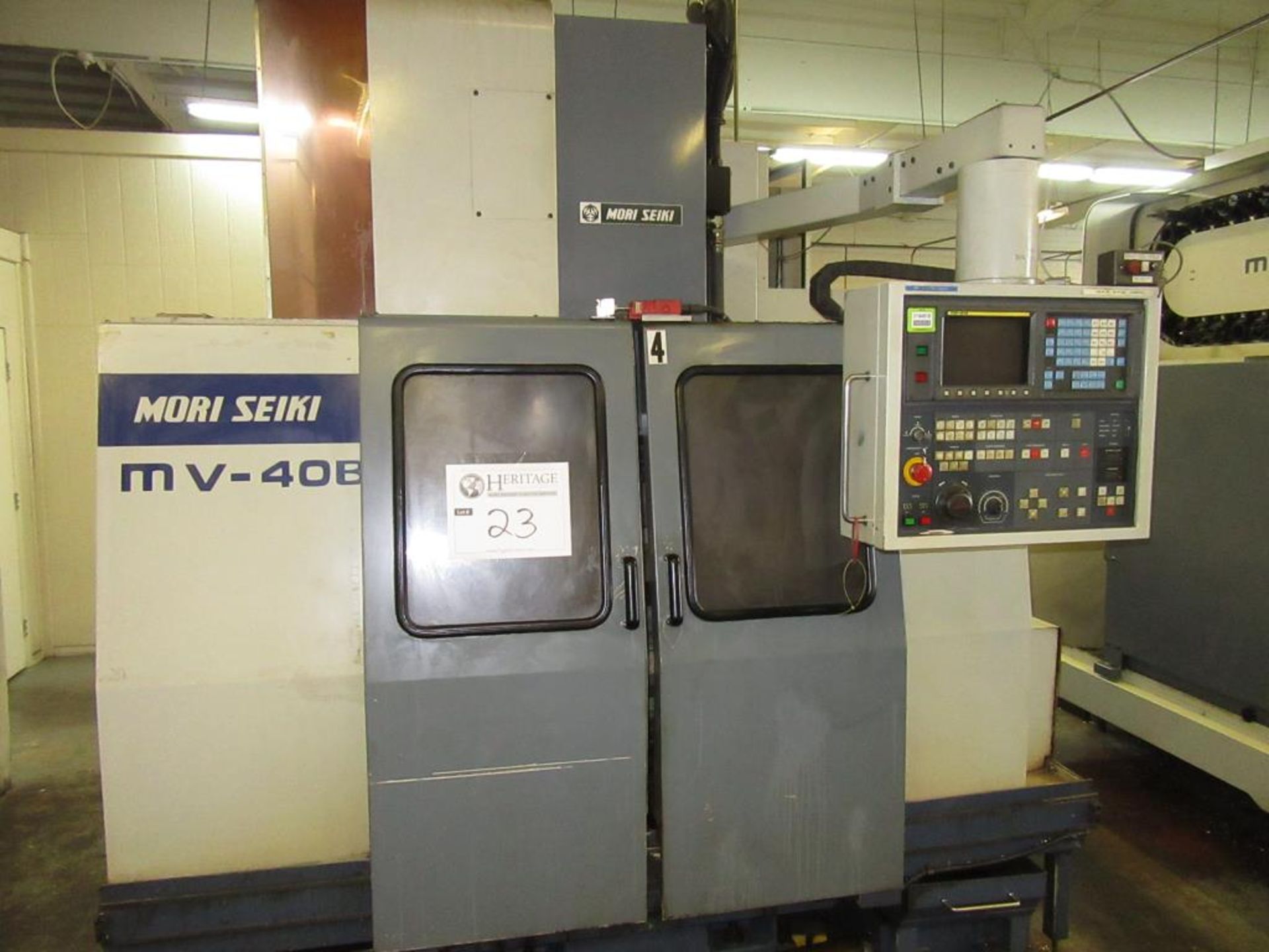 Mori Seiki MV-40B 1990 - CNC Vertical Machining Center with MF-M4 3-Axis Control Panel, Table Size
