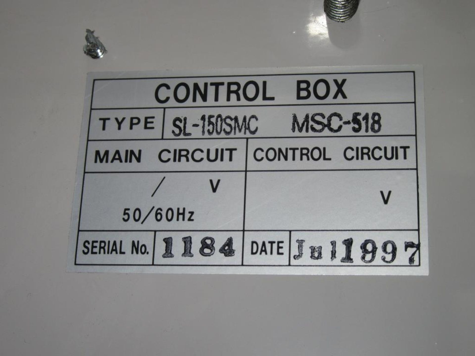 Mori Seiki SL-150 1997 - CNC Lathe with MSC-518 2-Axis Control Panel, (2) Kitagawa 3-Jaw Chucks: (1) - Image 9 of 10