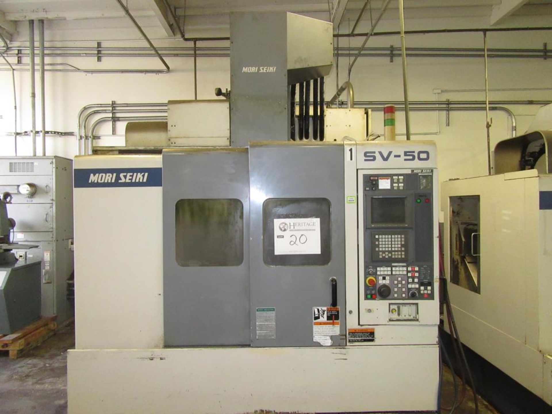 Mori Seiki SV-50 / 40 1996 - CNC Vertical Machining Center with MSC-518 3-Axis Control Panel,