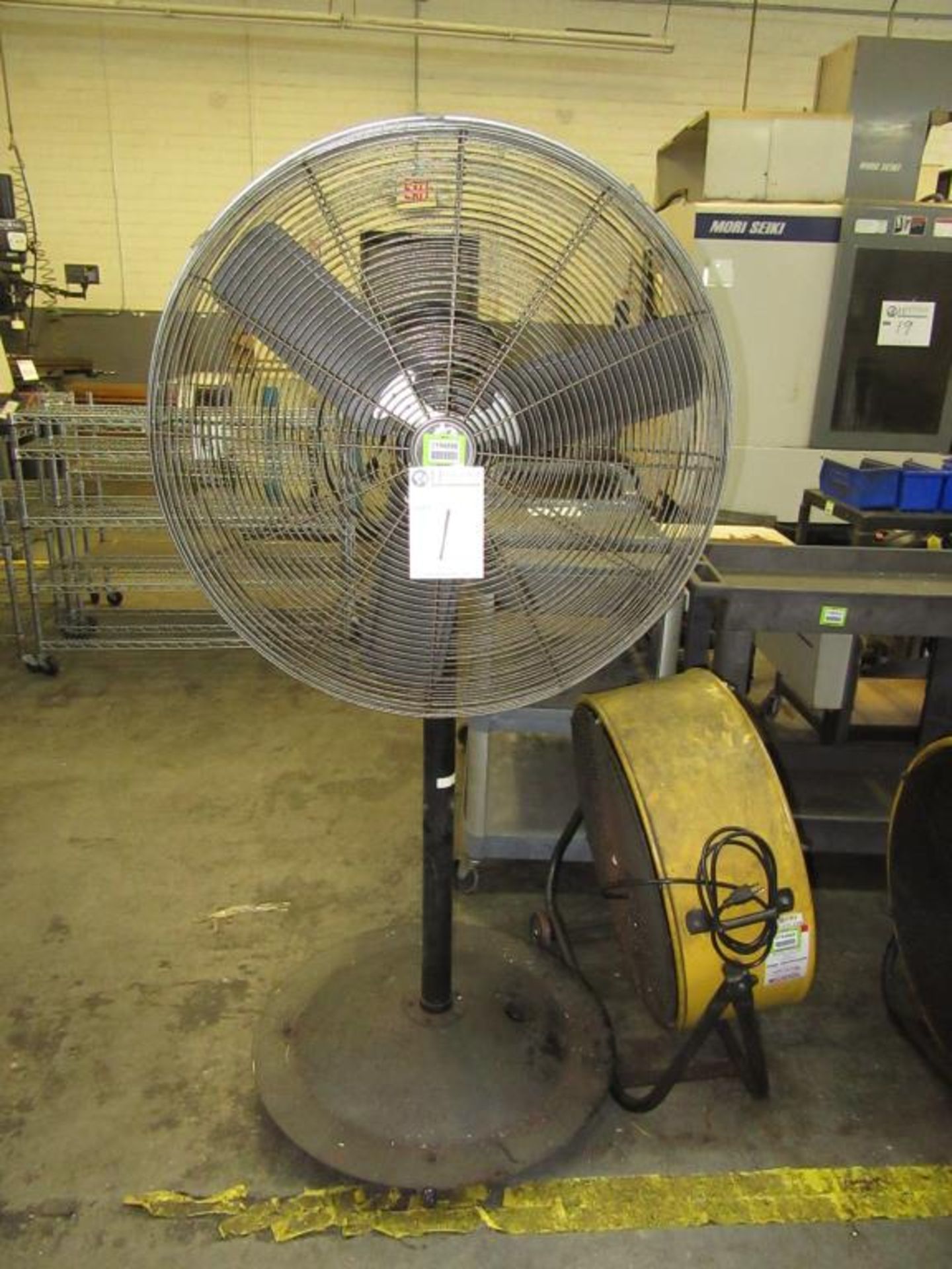 Hampton Bay 32" Dia. Pedestal Fan on Casters. HIT# 2194888. Asset(s) Located at 14582 Goldenwest