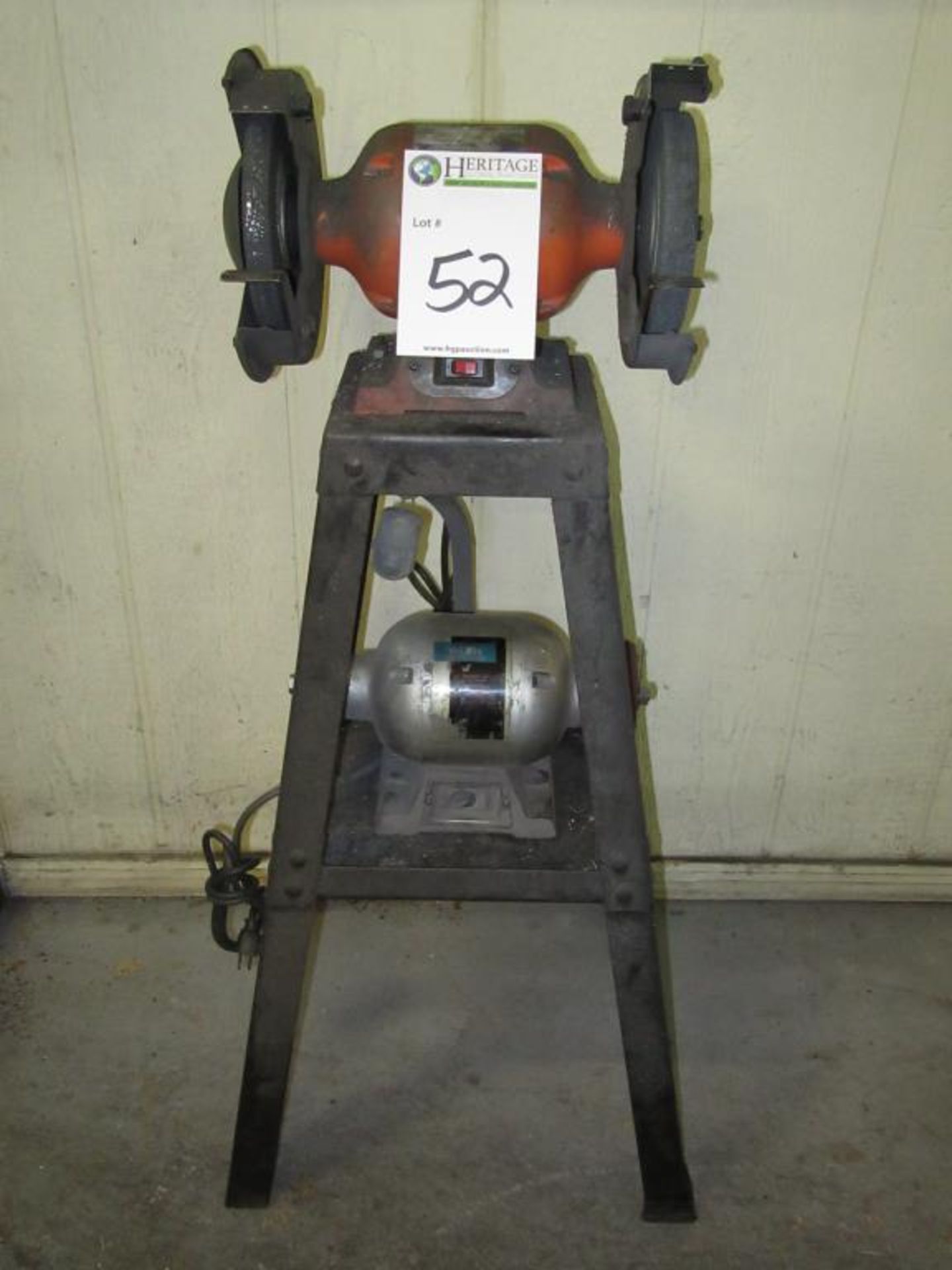 Lot: (2) Grinders, Consisting of: (1) Central Machinery 8" Double End Pedestal Grinder with 3/4 HP