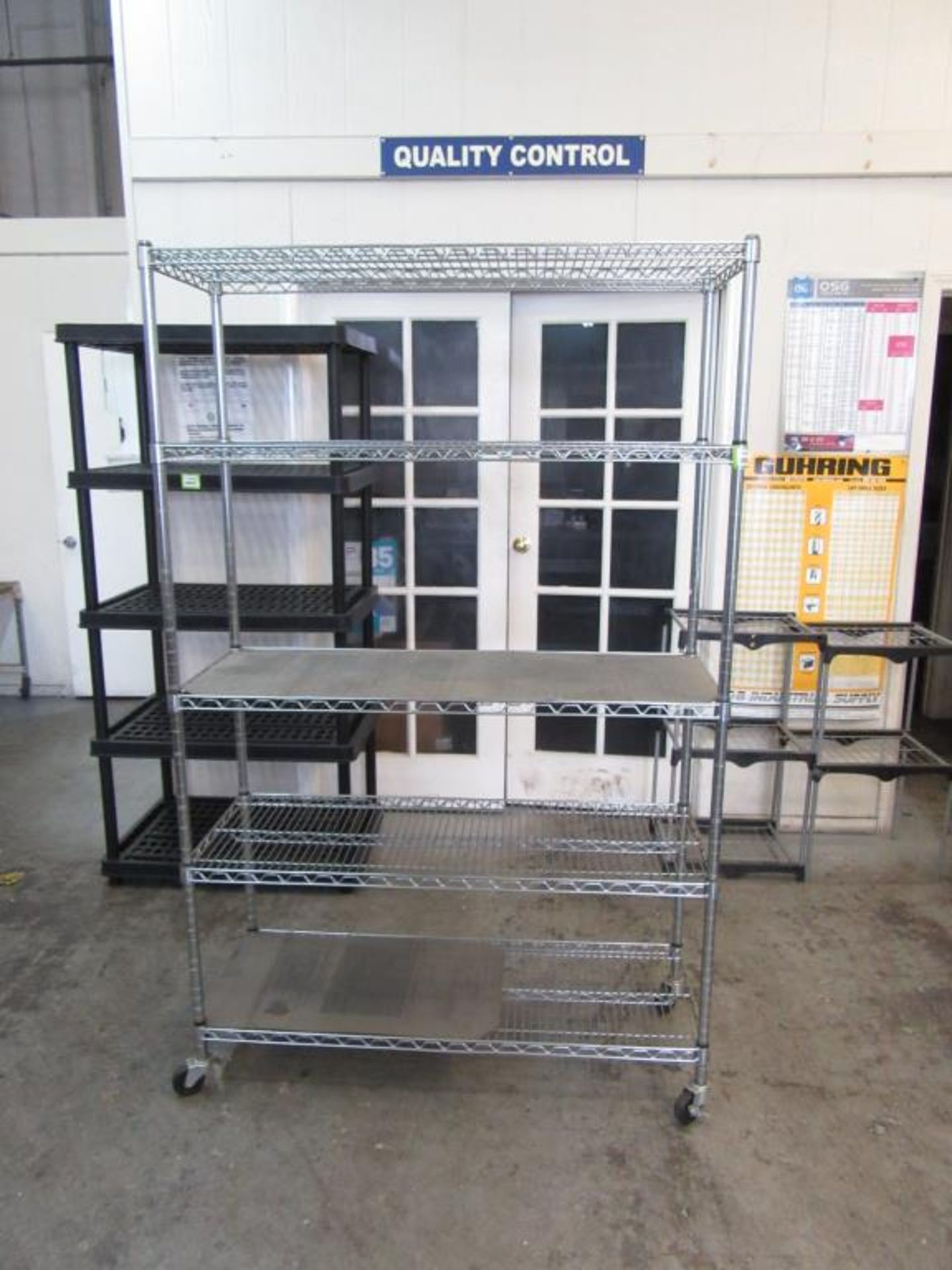 Seville Classics 5-Tier Wire Shelf Cart 76"H x 48"L x 18"W. HIT# 2194903. Asset(s) Located at