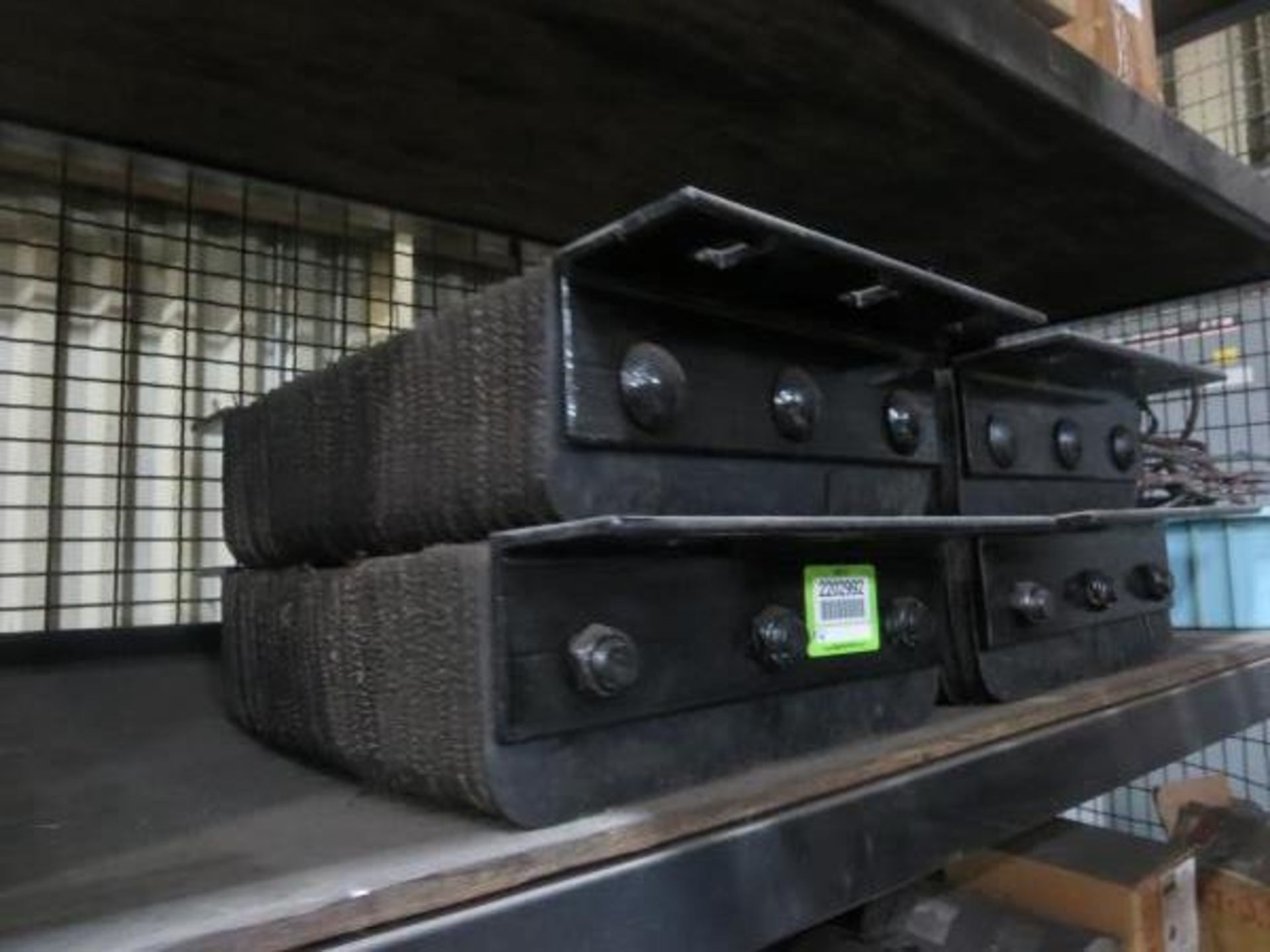 Lot (4) Dock Bumpers. Hit # 2202992. Bldg.1 Cage. Asset Located at 820 S Post Rd, Indianapolis, IN