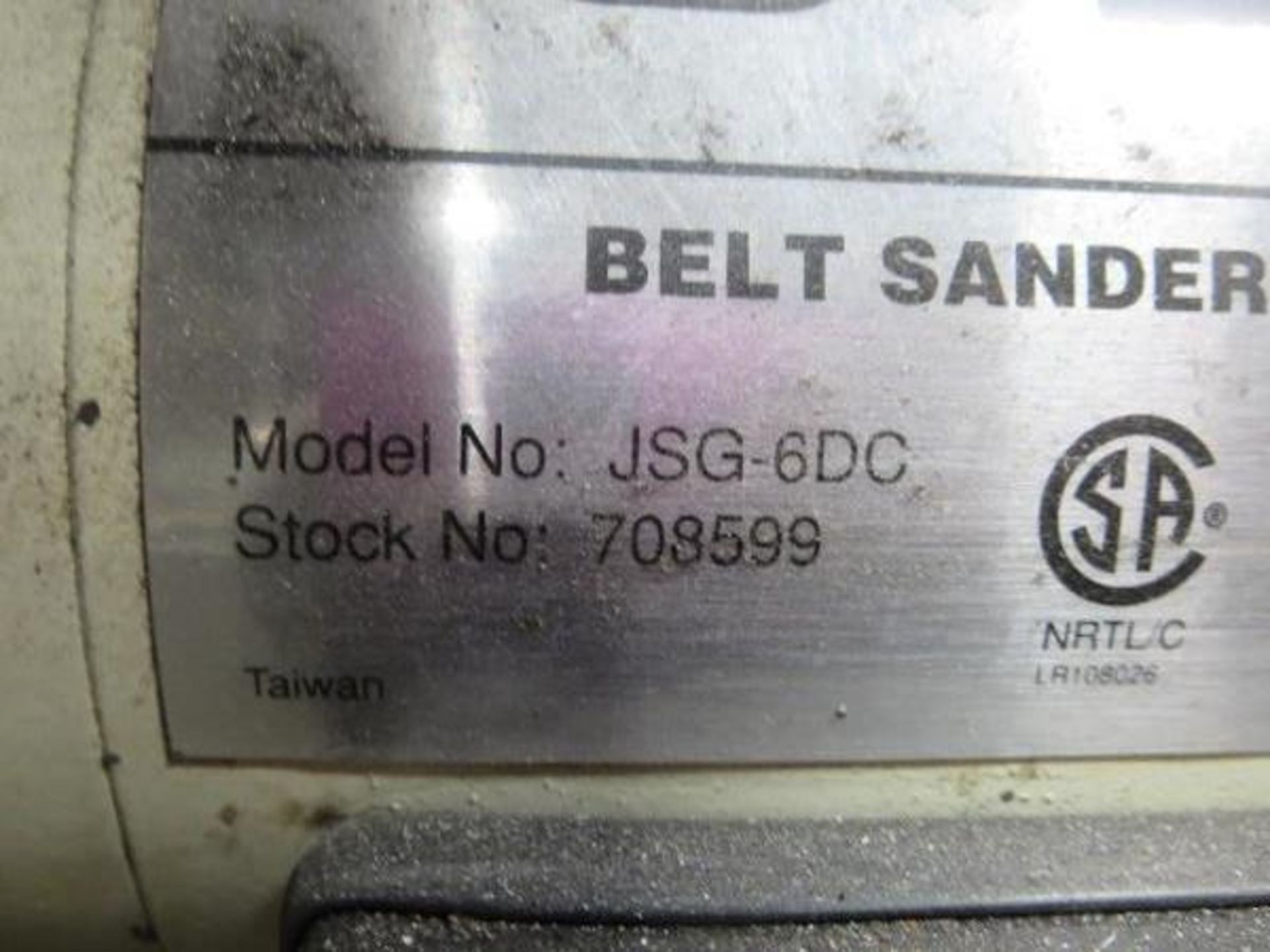 Jet JSG-6DC 6" Belt Sander & 12" Disc Grinder, 115/230v. SN# 709599. Hit # 2202847. Bldg.1 Maint. - Image 2 of 3