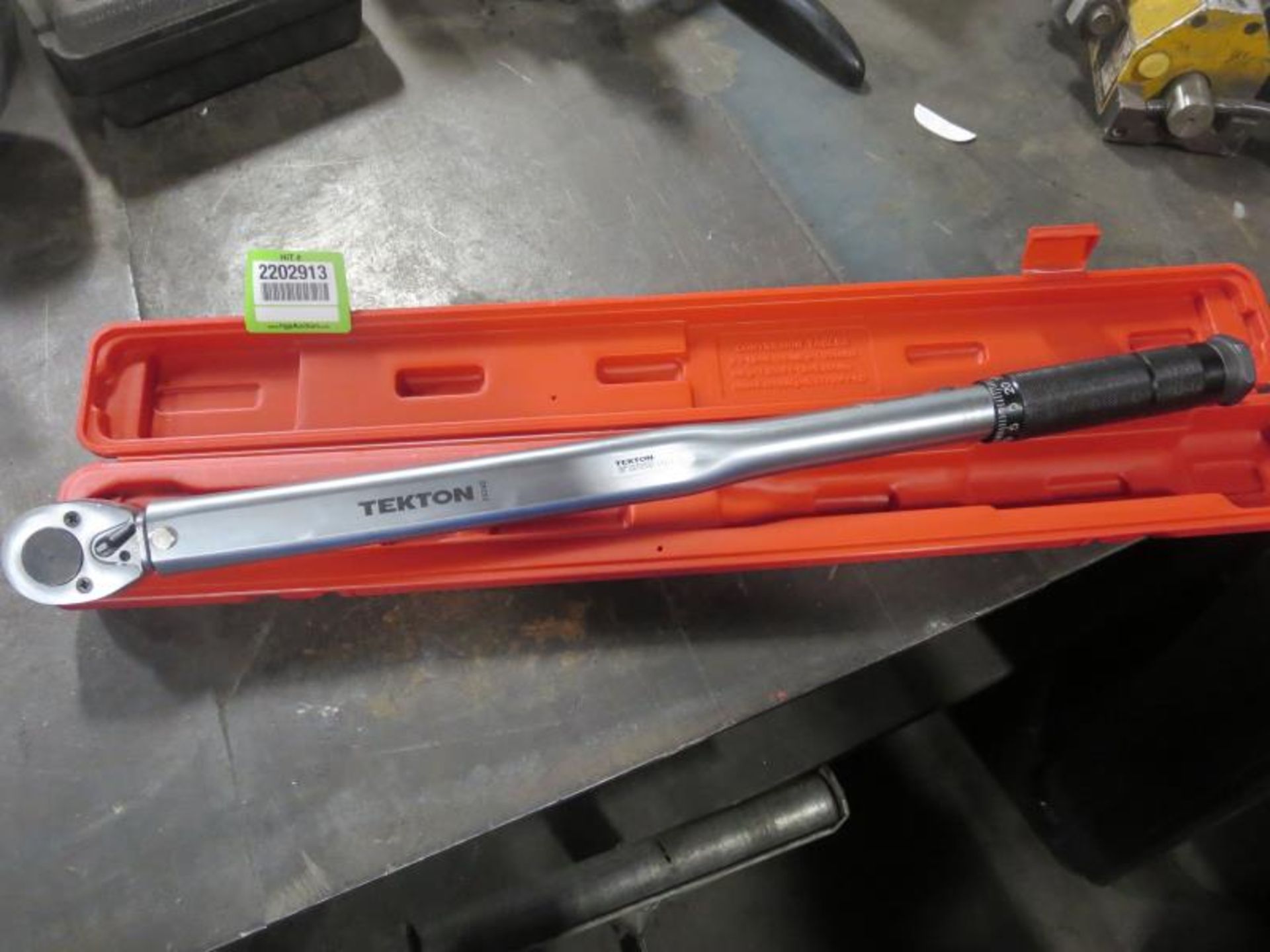 Tekton 1/2" ft lb Torque Wrench. Hit # 2202913. Bldg. 1 Maint. Shop. Asset Located at 820 S Post Rd,