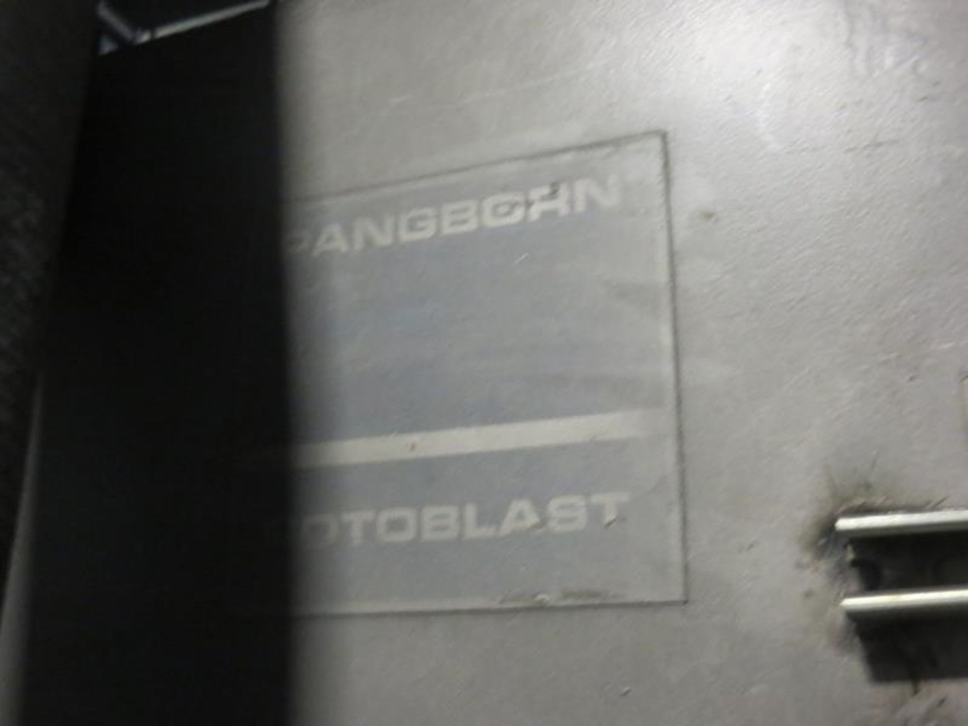 Pangborn ES-1993-4 Shot Blast Machine. 12-Wheel Mesh Belt Shot Blast (1997); 25 hp Shot Wheels, - Image 9 of 24