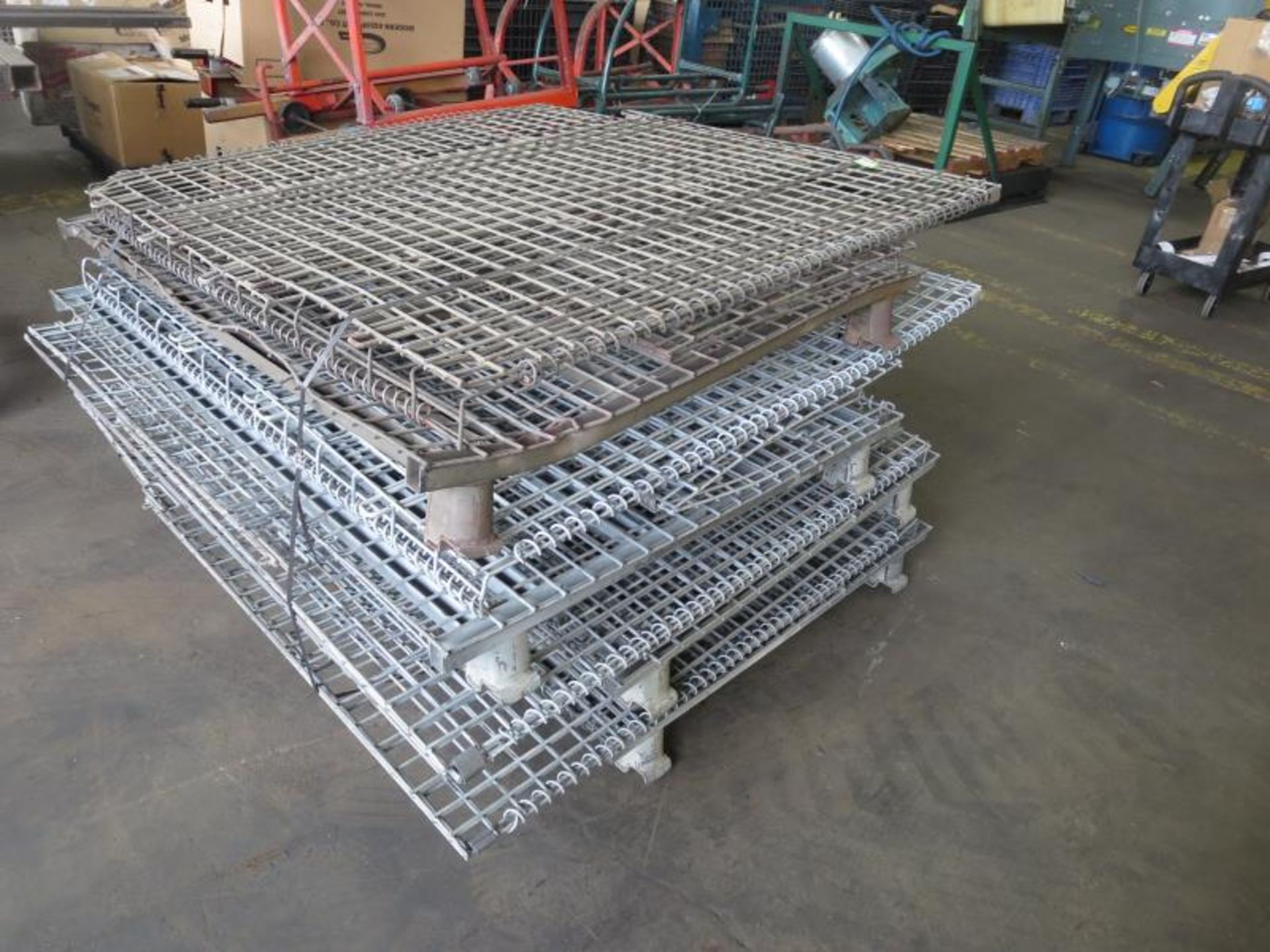 Lot (Qty 4) Wire Totes, approx 40" x 57" x 48"h. Hit # 2185775. M8-M9. Asset Located at 1425 S. - Bild 2 aus 2