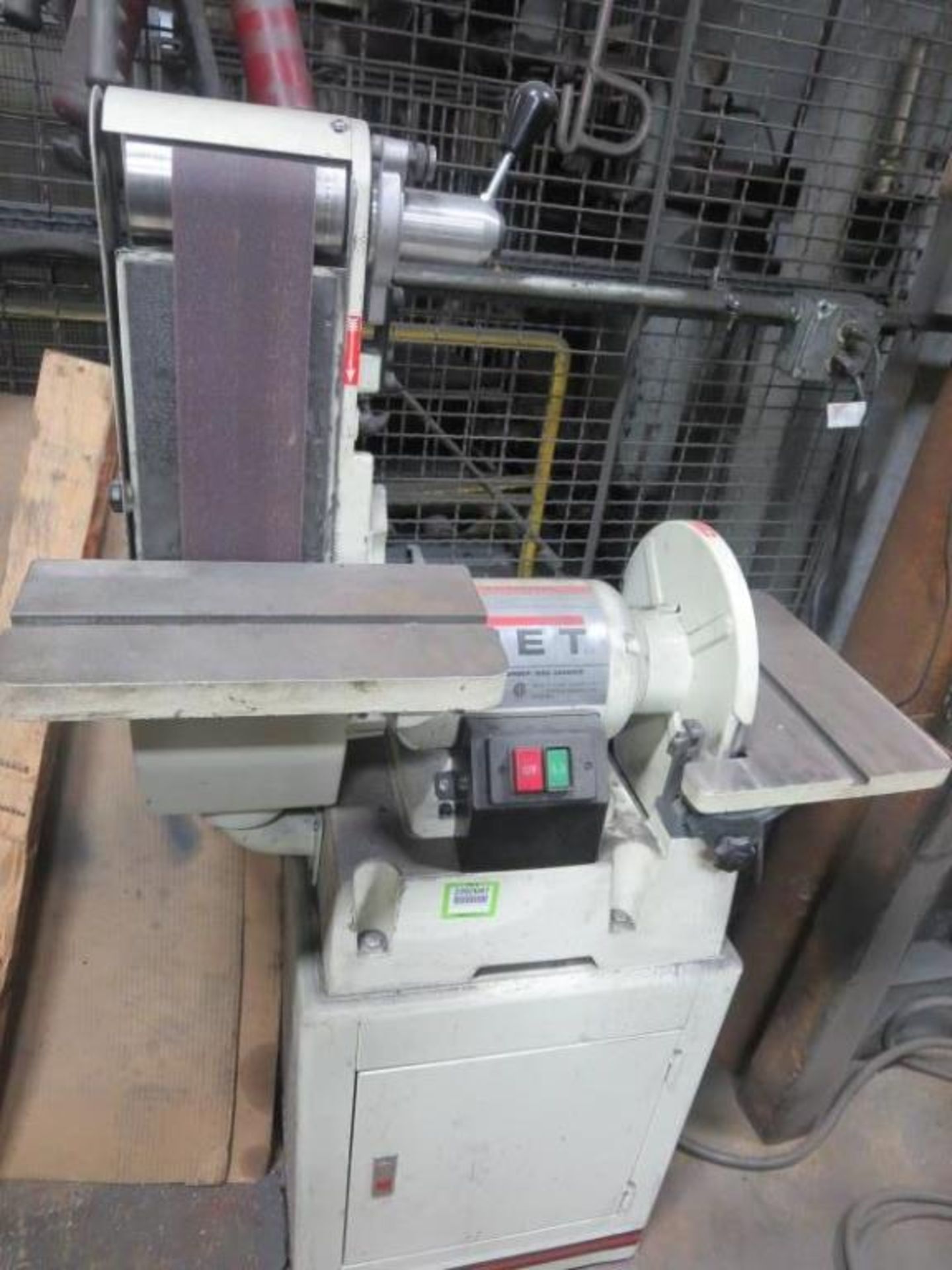 Jet JSG-6DC 6" Belt Sander & 12" Disc Grinder, 115/230v. SN# 709599. Hit # 2202847. Bldg.1 Maint.