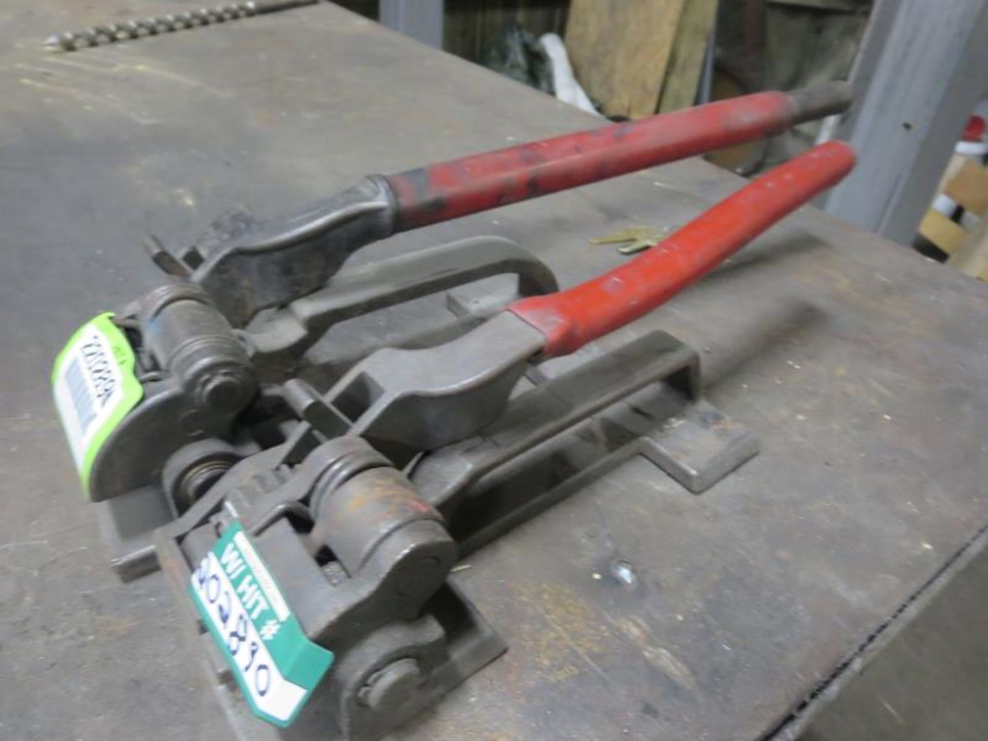 Lot (Qty 10) Consisting of (4) Banding Tensioners, (1) Banding Tensioner Self Crimping Tool & (5)