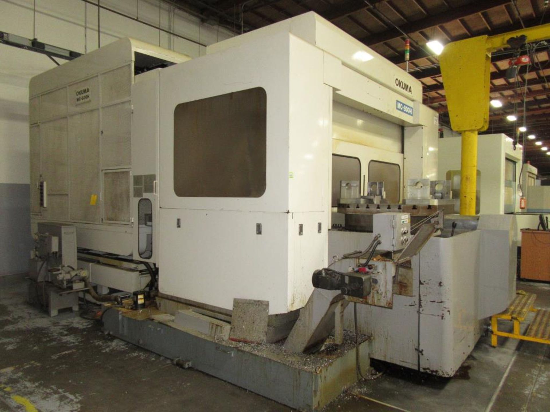 Okuma MC-800H. 1999 - CNC Horizontal Machining Center with OSP 7000M 3-Axis Control Panel, 32" - Image 4 of 24