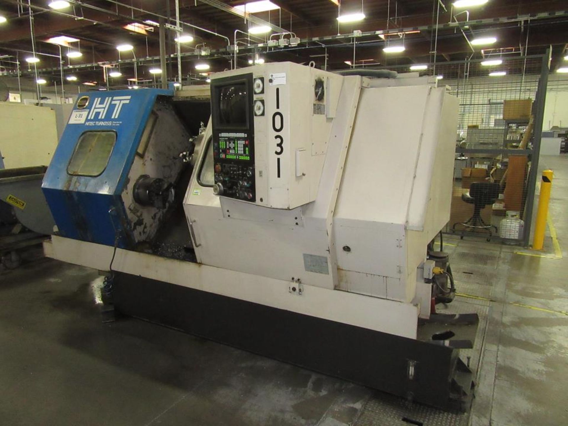 Hitachi Seiki Hitec Turn 25S. CNC Lathe with Hitachi Seiki 2-Axis Control Panel, (1) 10" Dia. 3-