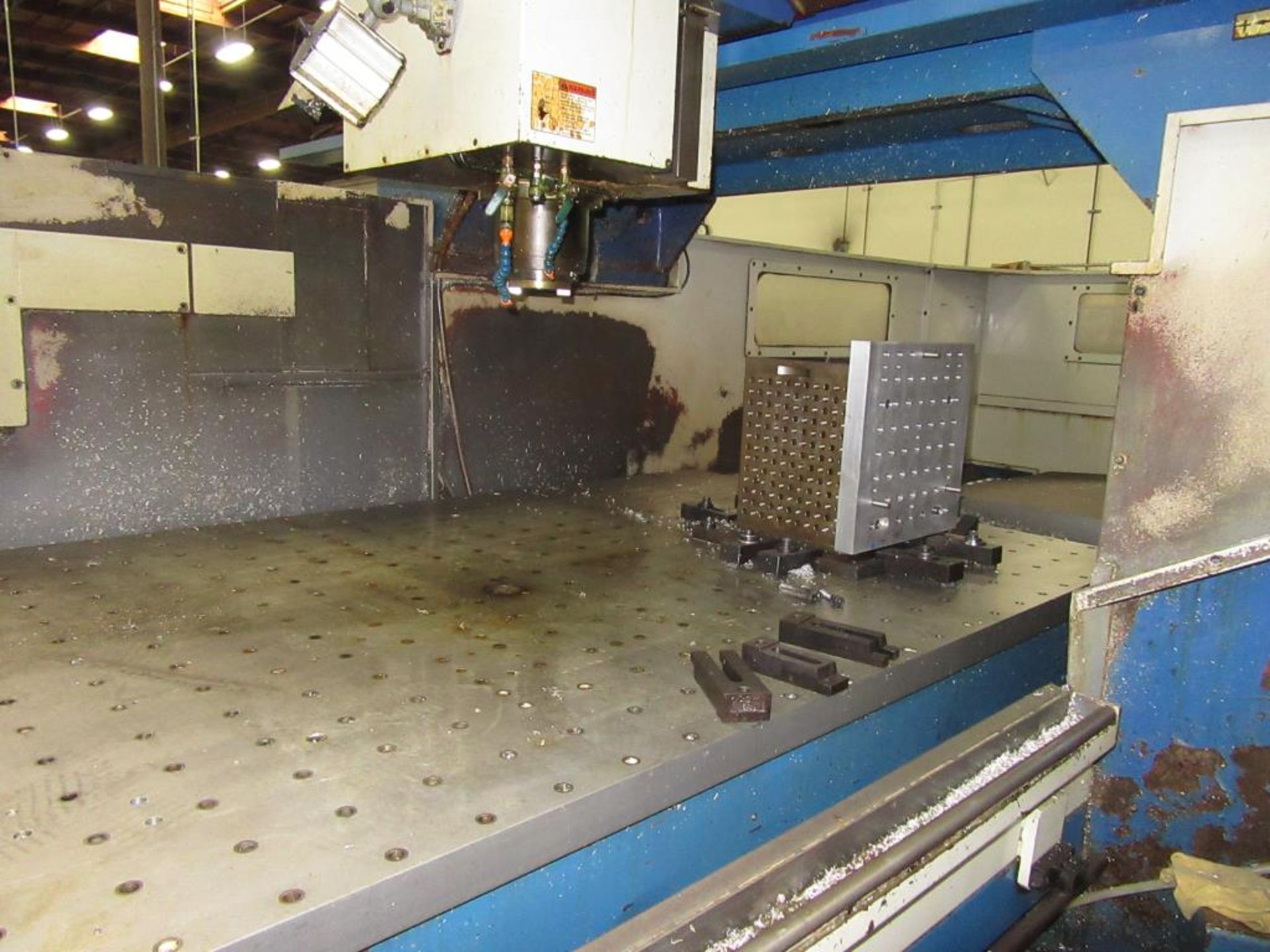 Viper HB-130W. 1997 - CNC Vertical Bridge Mill with Mitsubishi 3-Axis Control Panel, Table Size - Image 10 of 22