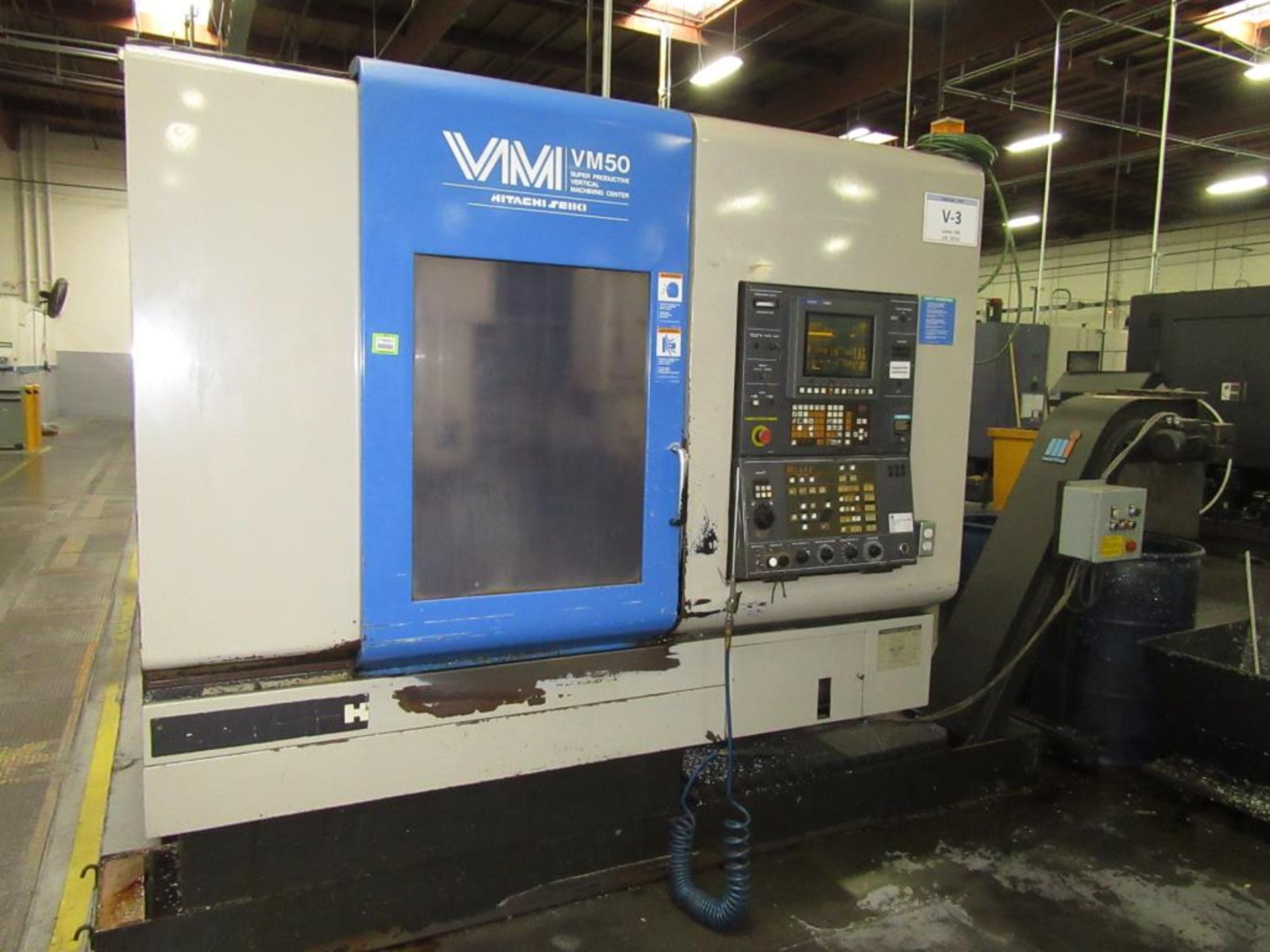 Hitachi Seiki VM-50. 1997 - CNC Vertical Machining Center with Seicos Lambda 10M 3-Axis Control