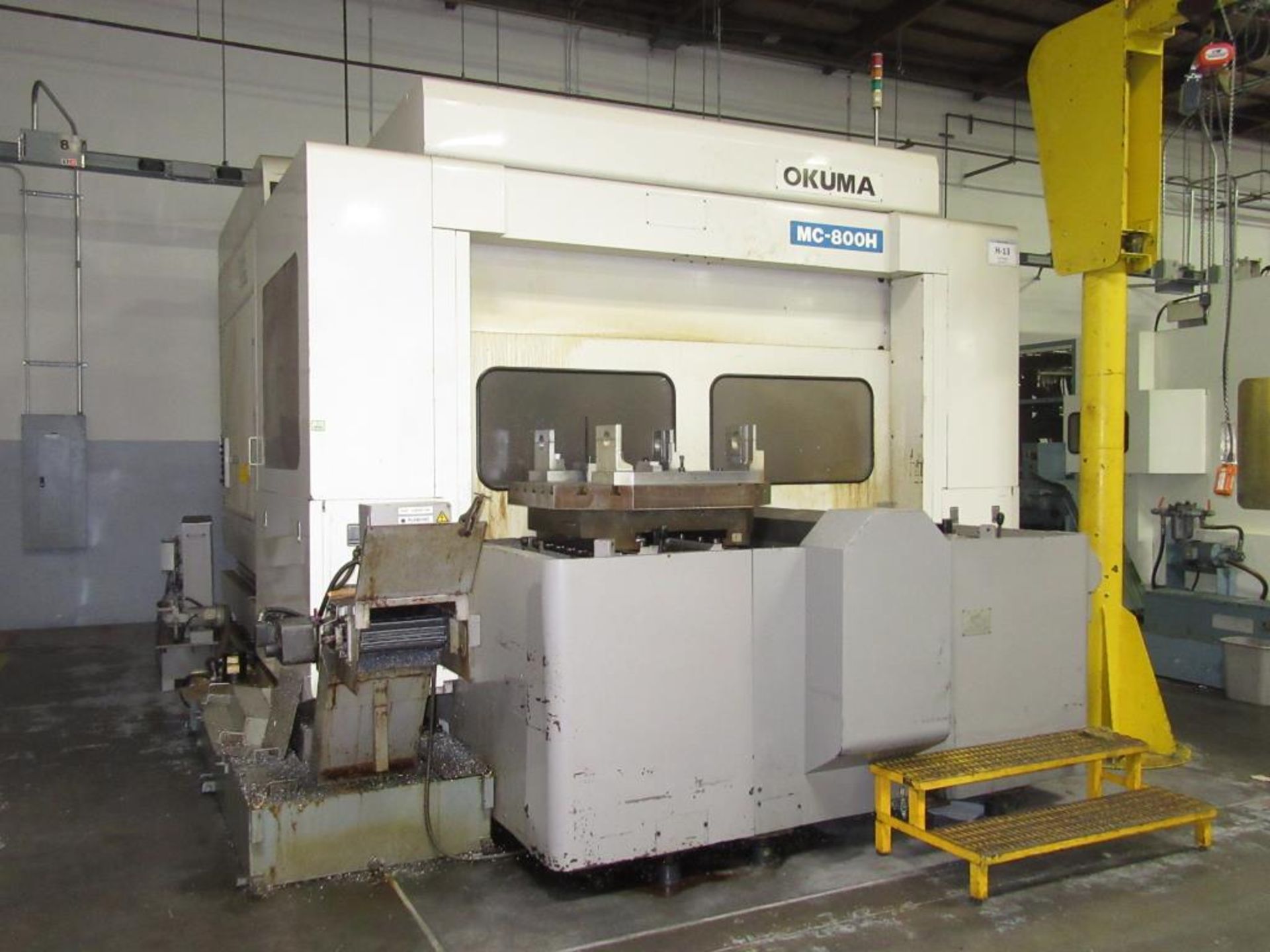 Okuma MC-800H. 1999 - CNC Horizontal Machining Center with OSP 7000M 3-Axis Control Panel, 32" - Image 3 of 24