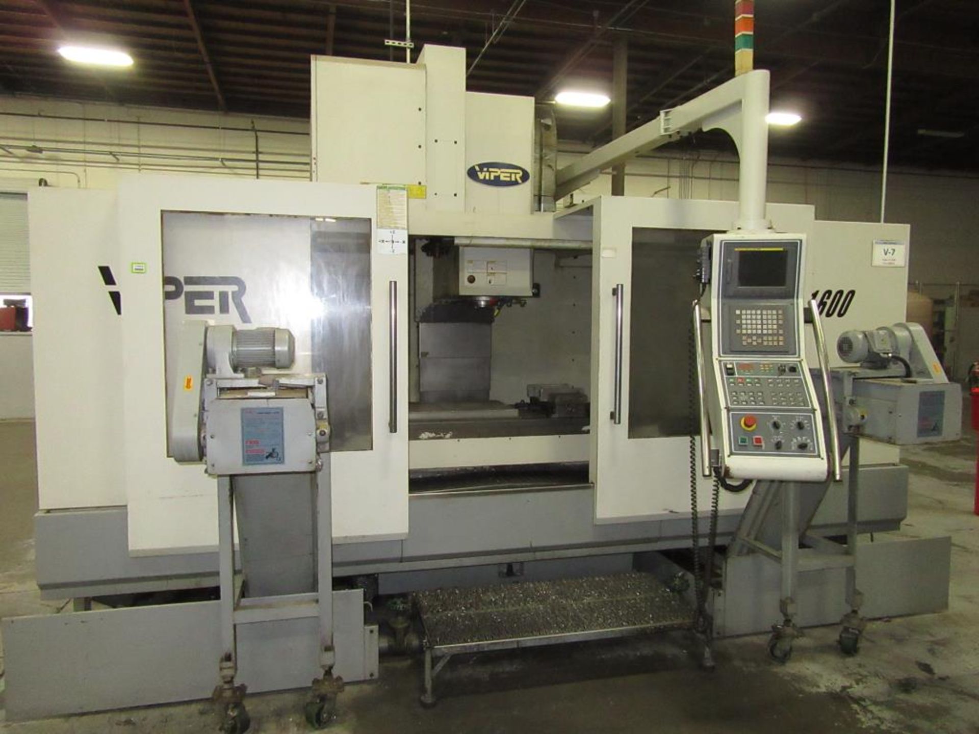 Mighty Viper VMC-1600A. 2006 - CNC Vertical Machining Center with Fanuc 21i-MB 3-Axis Control Panel,