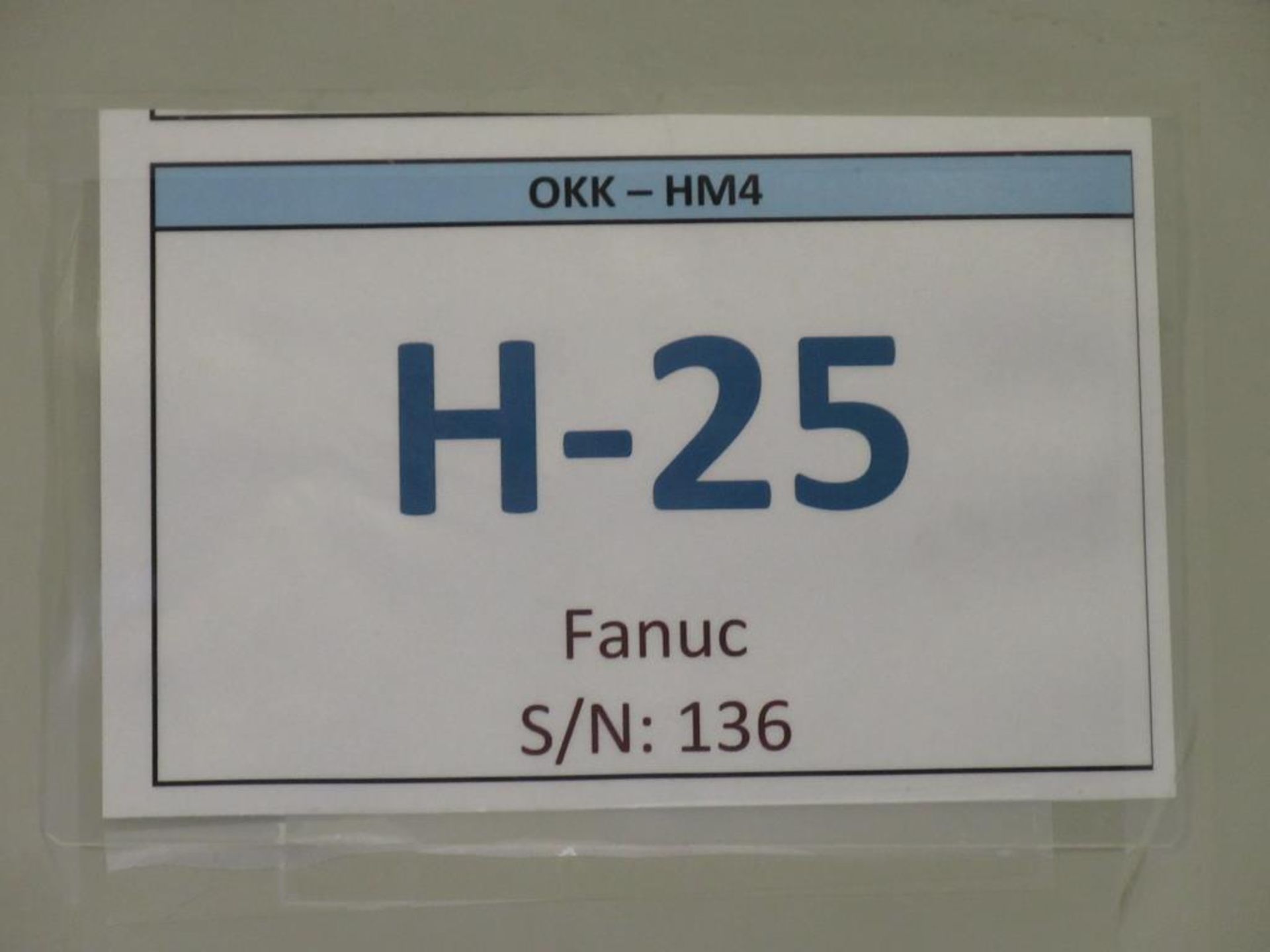 OKK HM-4. 1999 - CNC Horizontal Machining Center with Fanuc Series 21i-M 3-Axis Control Panel, (2) - Image 17 of 17