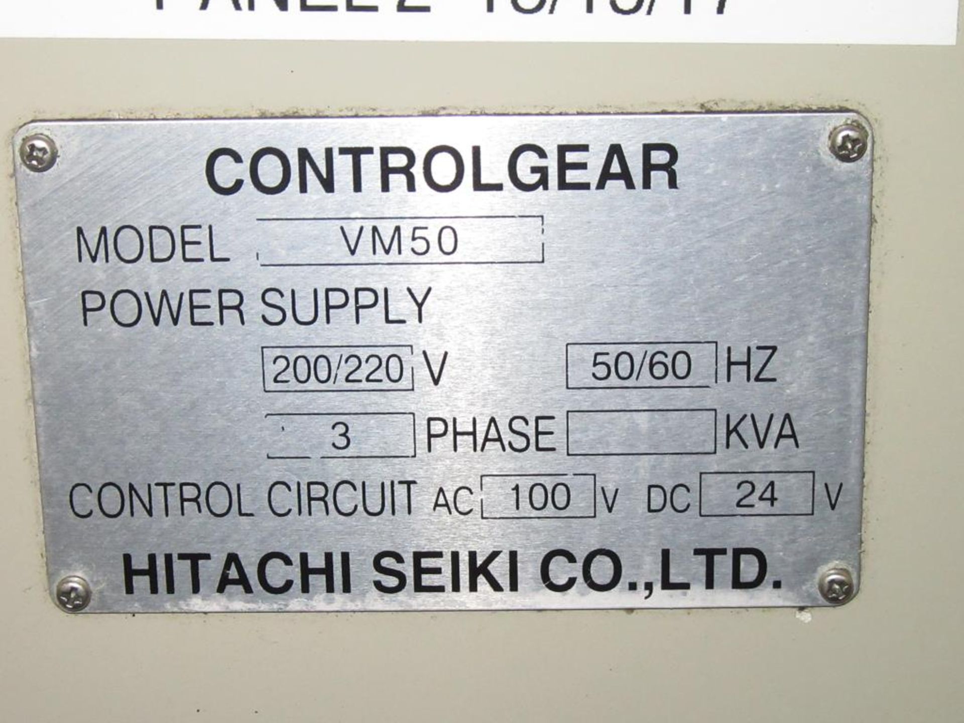 Hitachi Seiki VM-50. 1997 - CNC Vertical Machining Center with Seicos Lambda 10M 3-Axis Control - Image 12 of 15