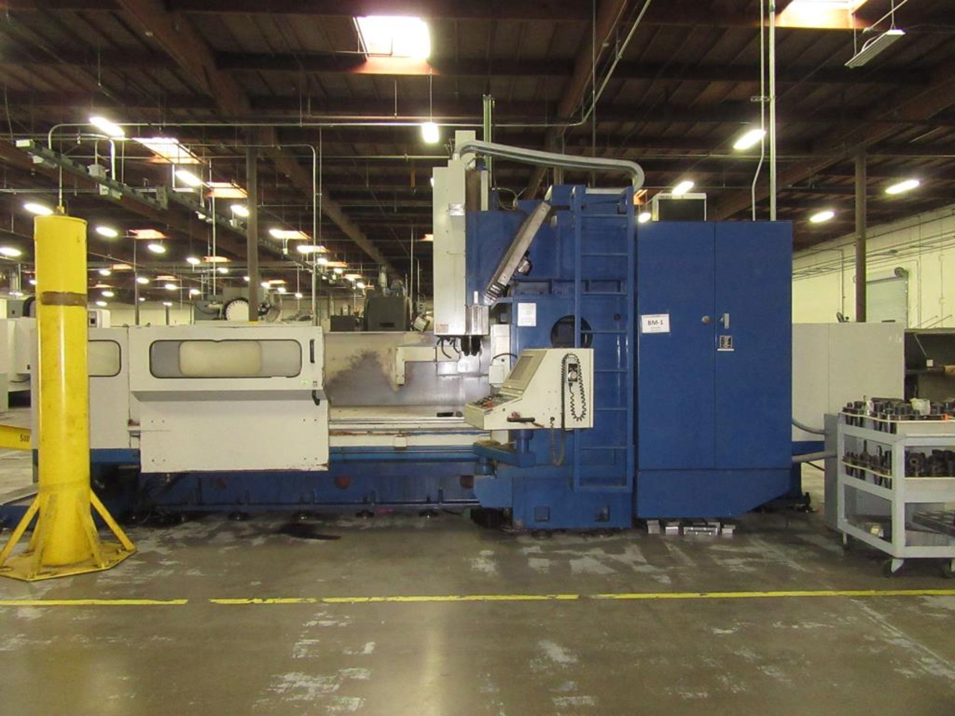 Viper HB-130W. 1997 - CNC Vertical Bridge Mill with Mitsubishi 3-Axis Control Panel, Table Size
