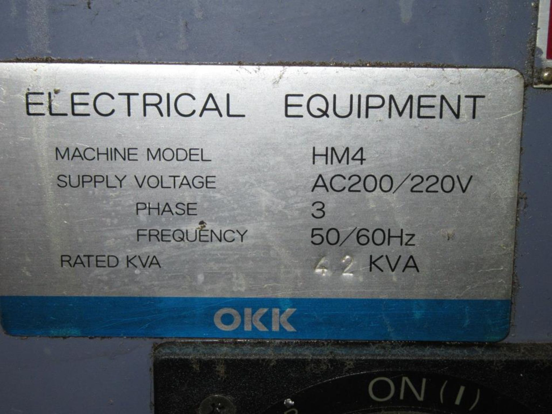OKK HM-4. 1999 - CNC Horizontal Machining Center with Fanuc Series 21i-M 3-Axis Control Panel, (2) - Image 14 of 17