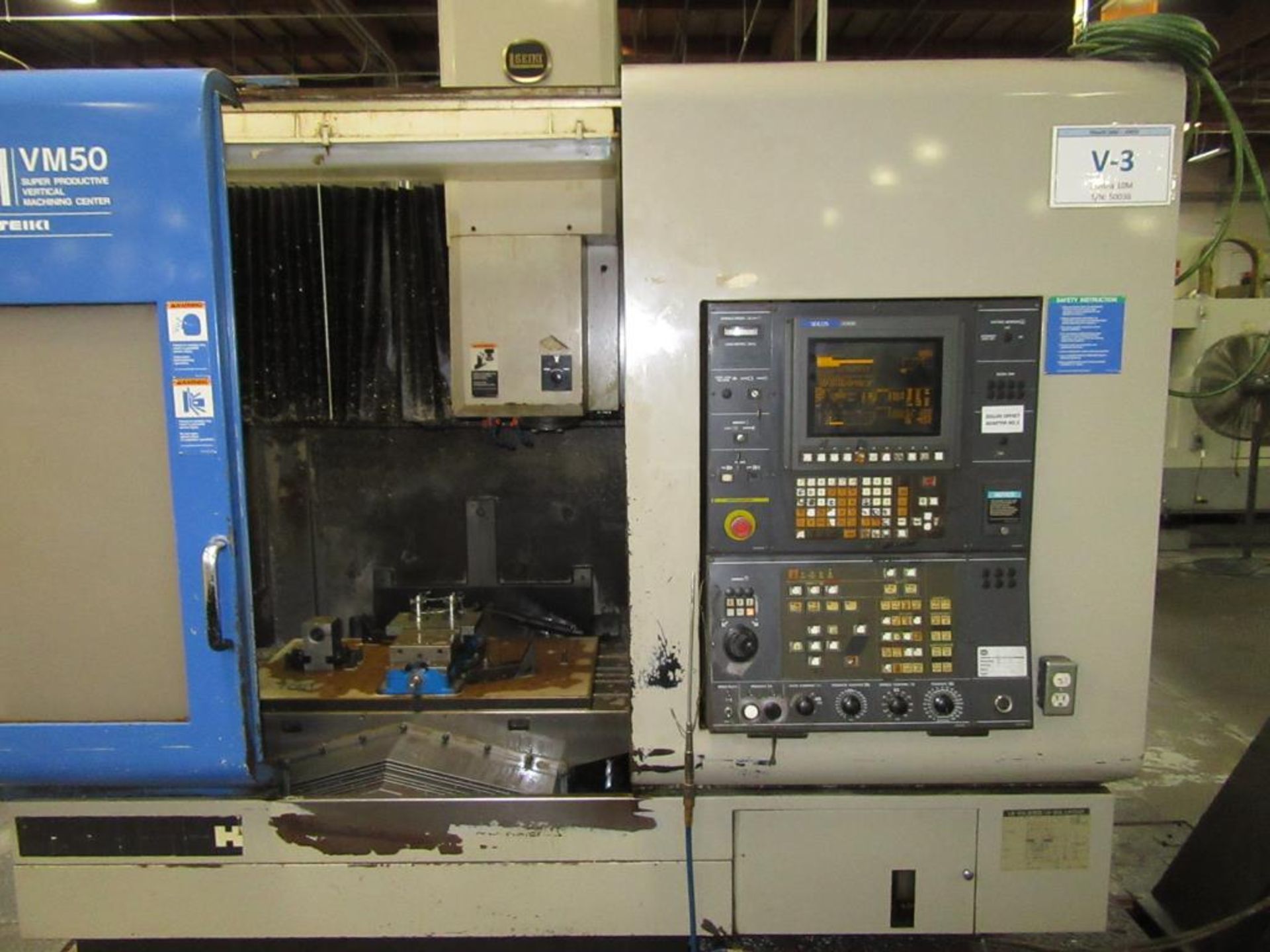 Hitachi Seiki VM-50. 1997 - CNC Vertical Machining Center with Seicos Lambda 10M 3-Axis Control - Image 6 of 15