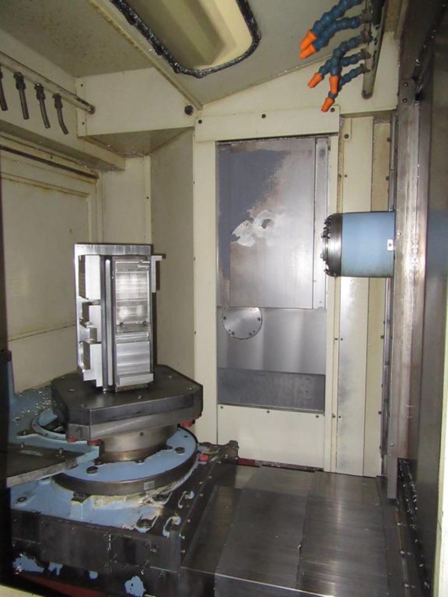 OKK HM-4. 1999 - CNC Horizontal Machining Center with Fanuc Series 21i-M 3-Axis Control Panel, (2) - Image 4 of 17