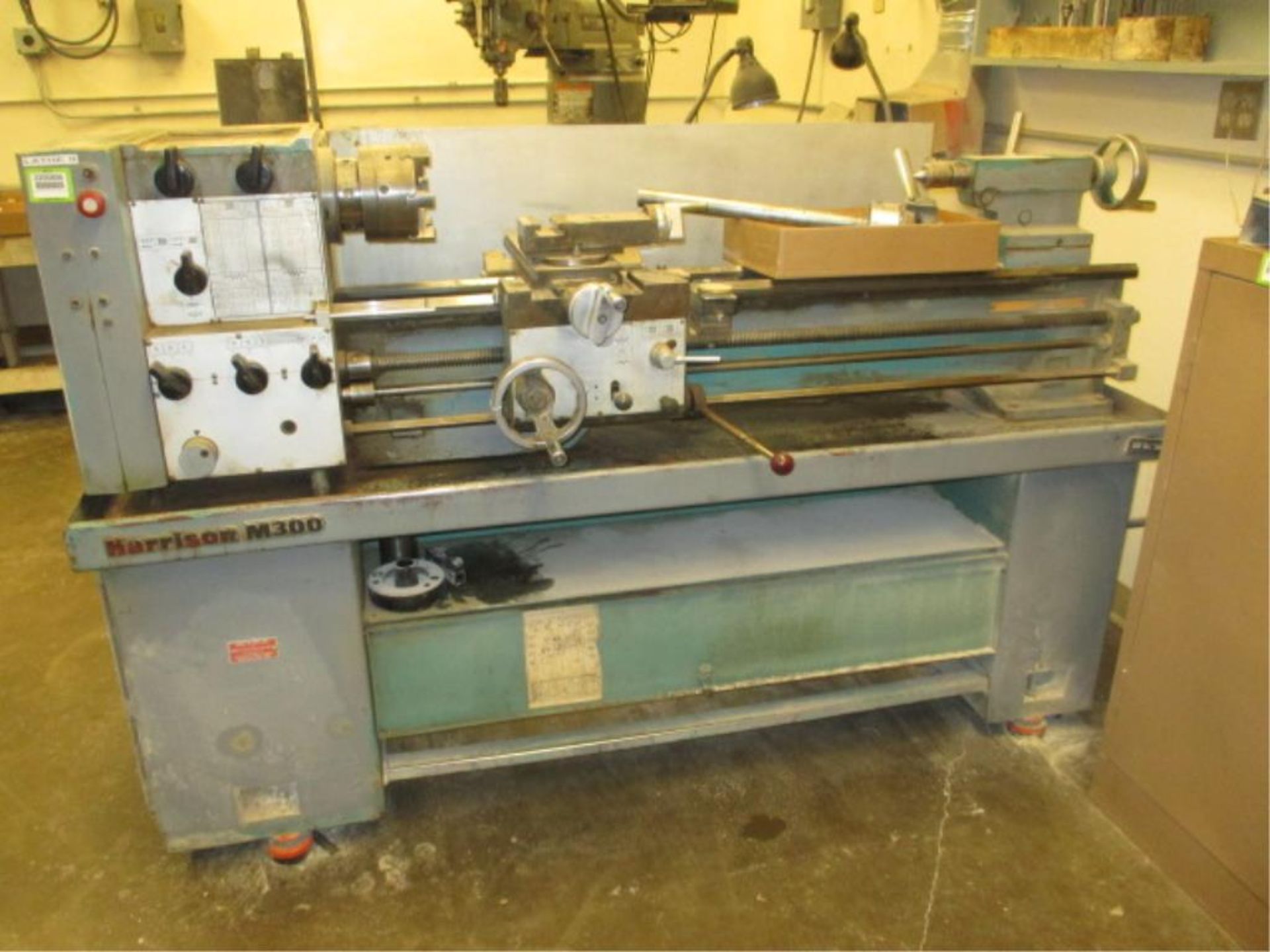 Lathe. Harrison M300 Centre Lathe with 6" 6-Jaw Chuck, 1 3/8" Spindle Bore, Spindle Speeds: 40-