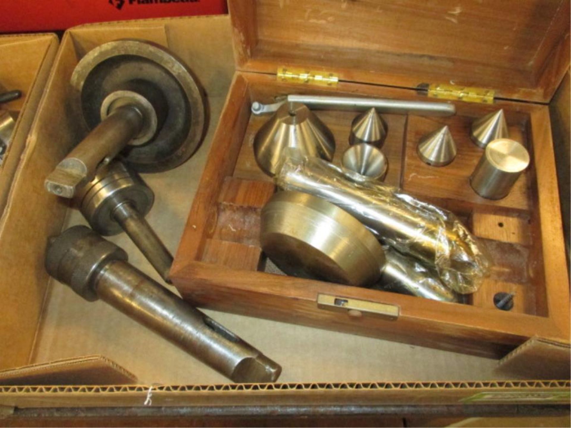 Live Centers. Lot: (12+) Assorted Lathe Live Centers. HIT# 2205953. Main Room. Asset Located at