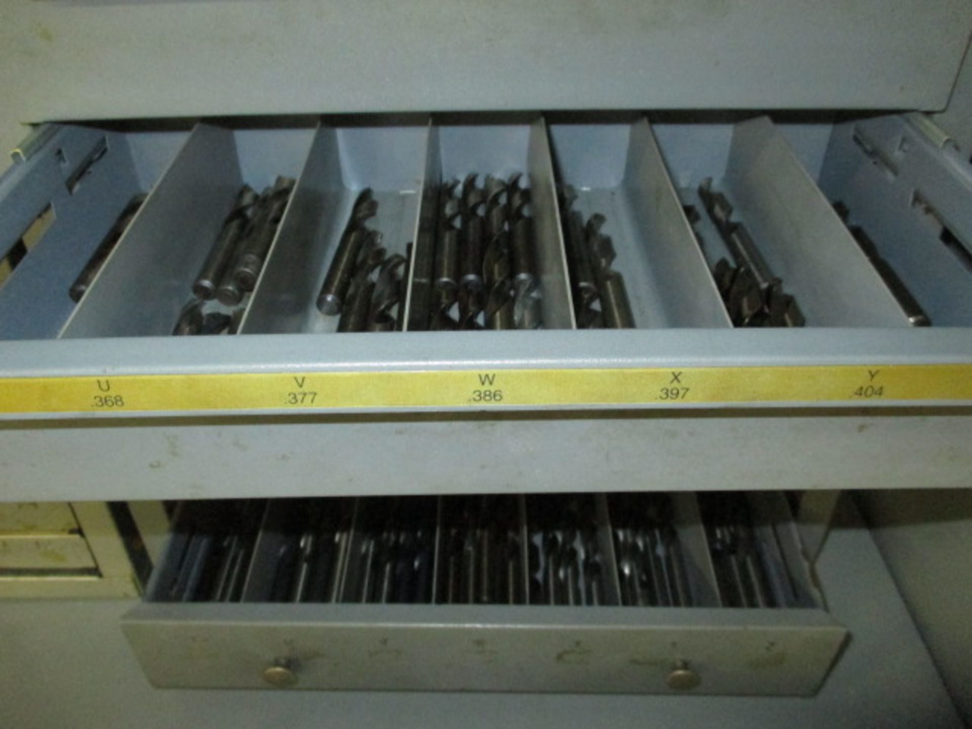 Cabinet with Contents. Huot Lot: (1) Storage Cabinets with (6) Drill Cabinets and Drill Bits. HIT# - Image 6 of 8