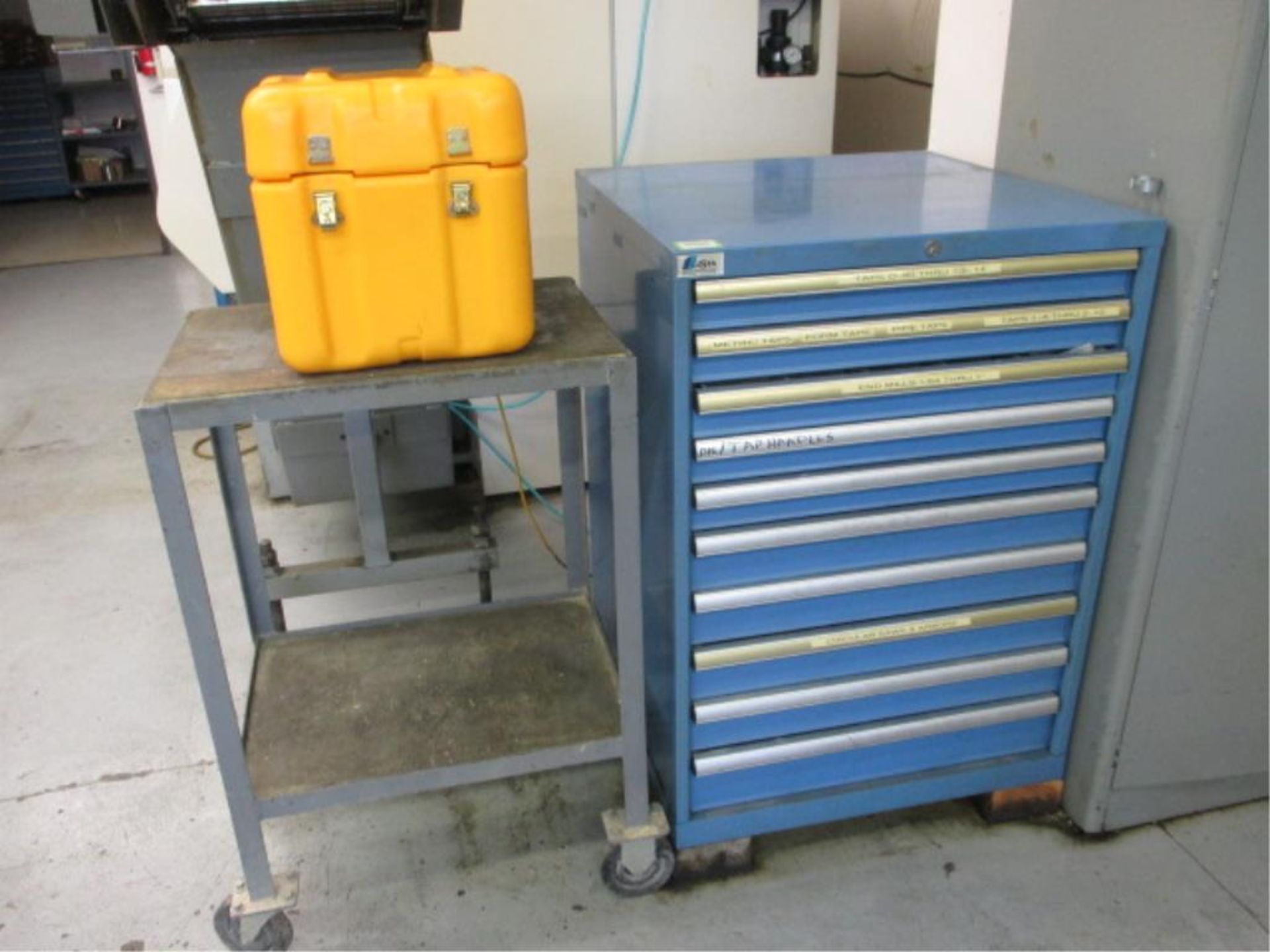 Tooling Cabinet. Lista 10-Drawer Tooling Cabinet with Contents. Includes: Circular Saws & Arbors,