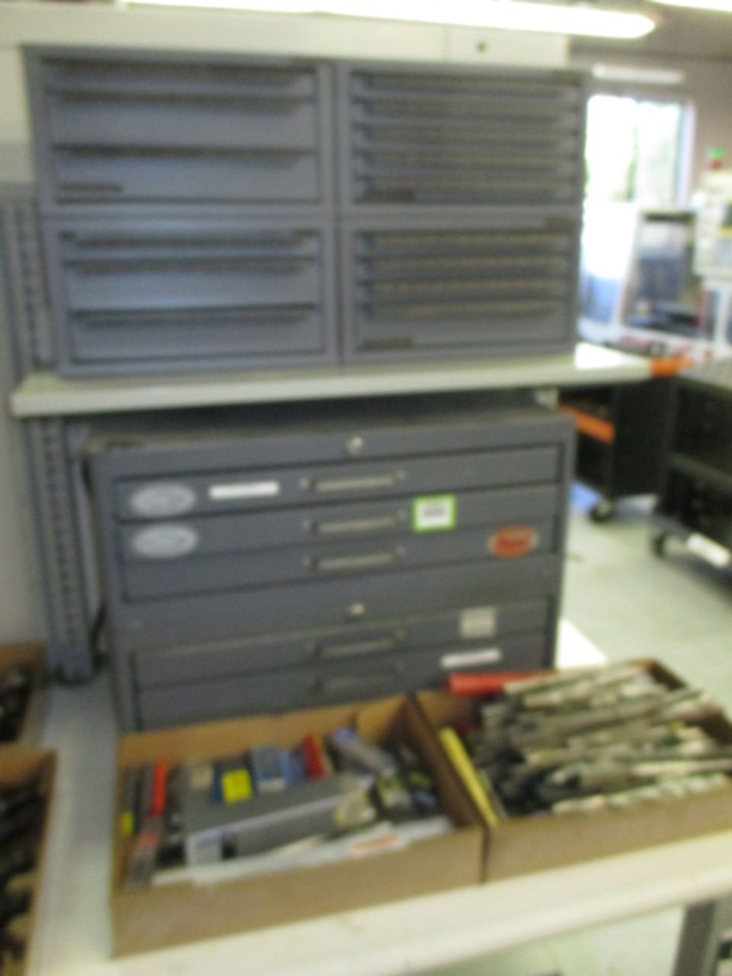 Endmill and Reamers. Huot Lot: (2) Endmill Cabinets and (4) Reamer Cabinets with Ball and Radius