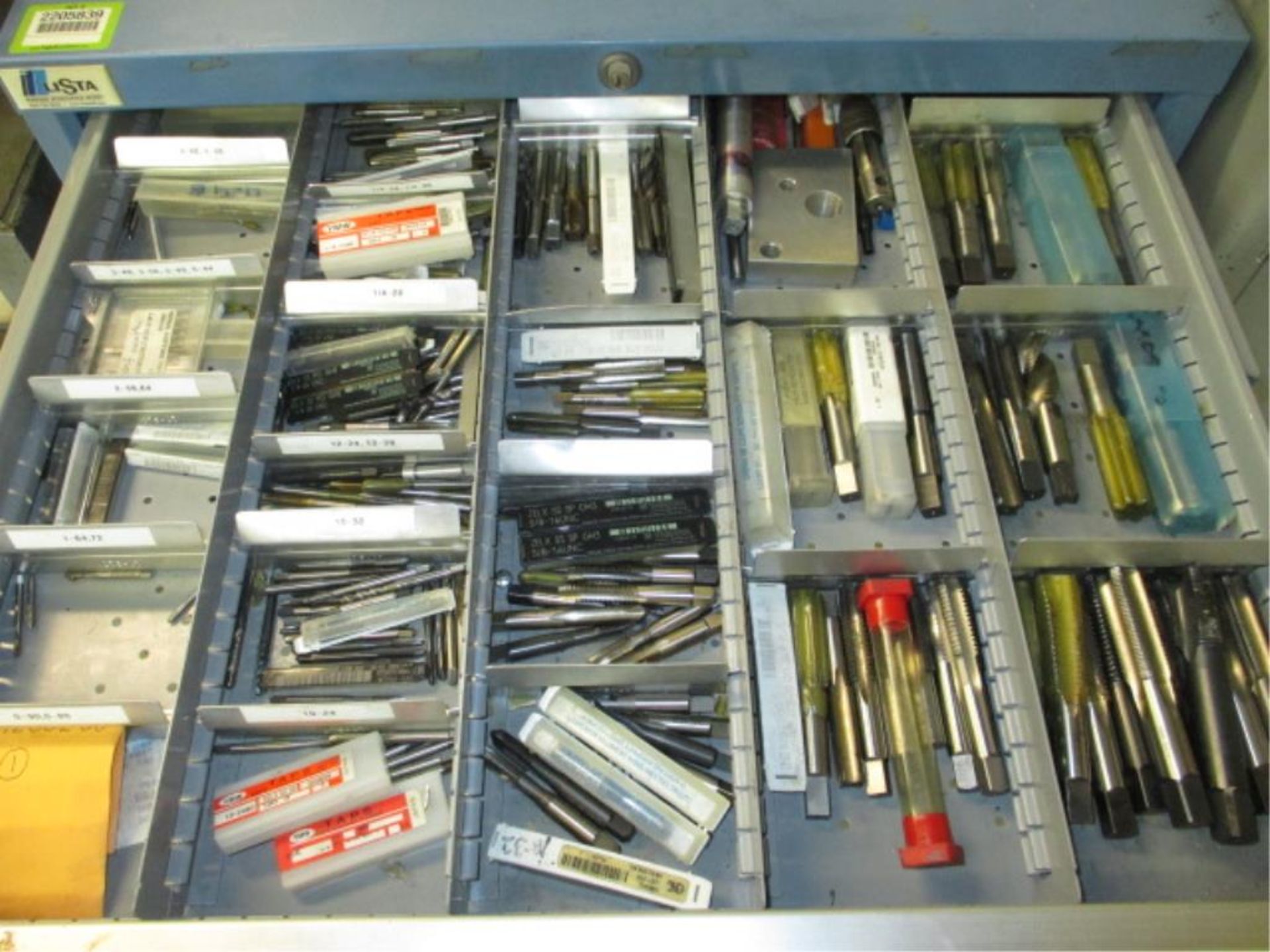 Tooling Cabinet. Lista 10-Drawer Tooling Cabinet with Contents. Includes: Circular Saws & Arbors, - Image 3 of 10