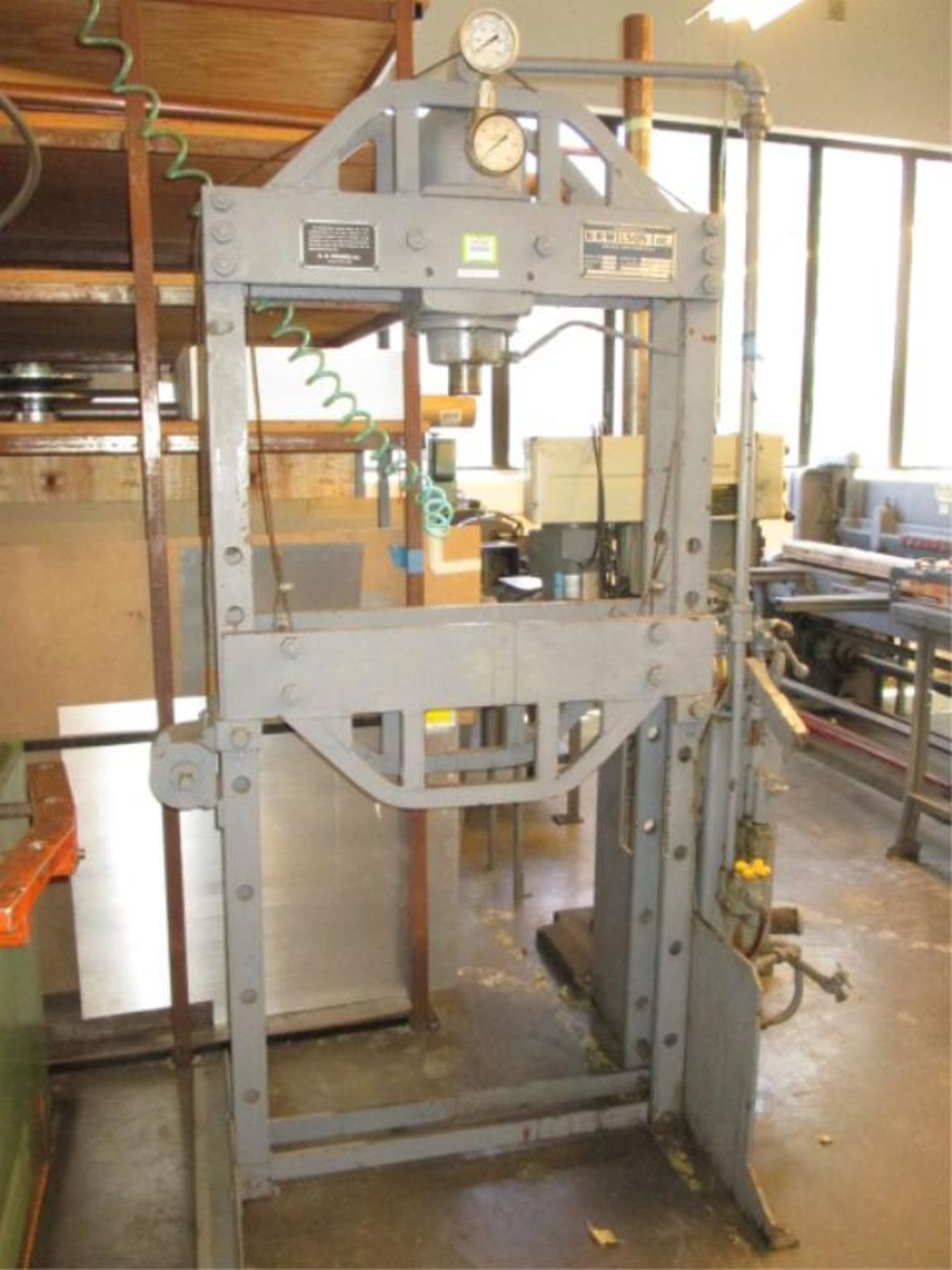 H Frame Press. 1959 K.R. Wilson 37EMD-4 50-Ton Hydraulic H Frame Press. S/N-1162. HIT# 2205985. Main